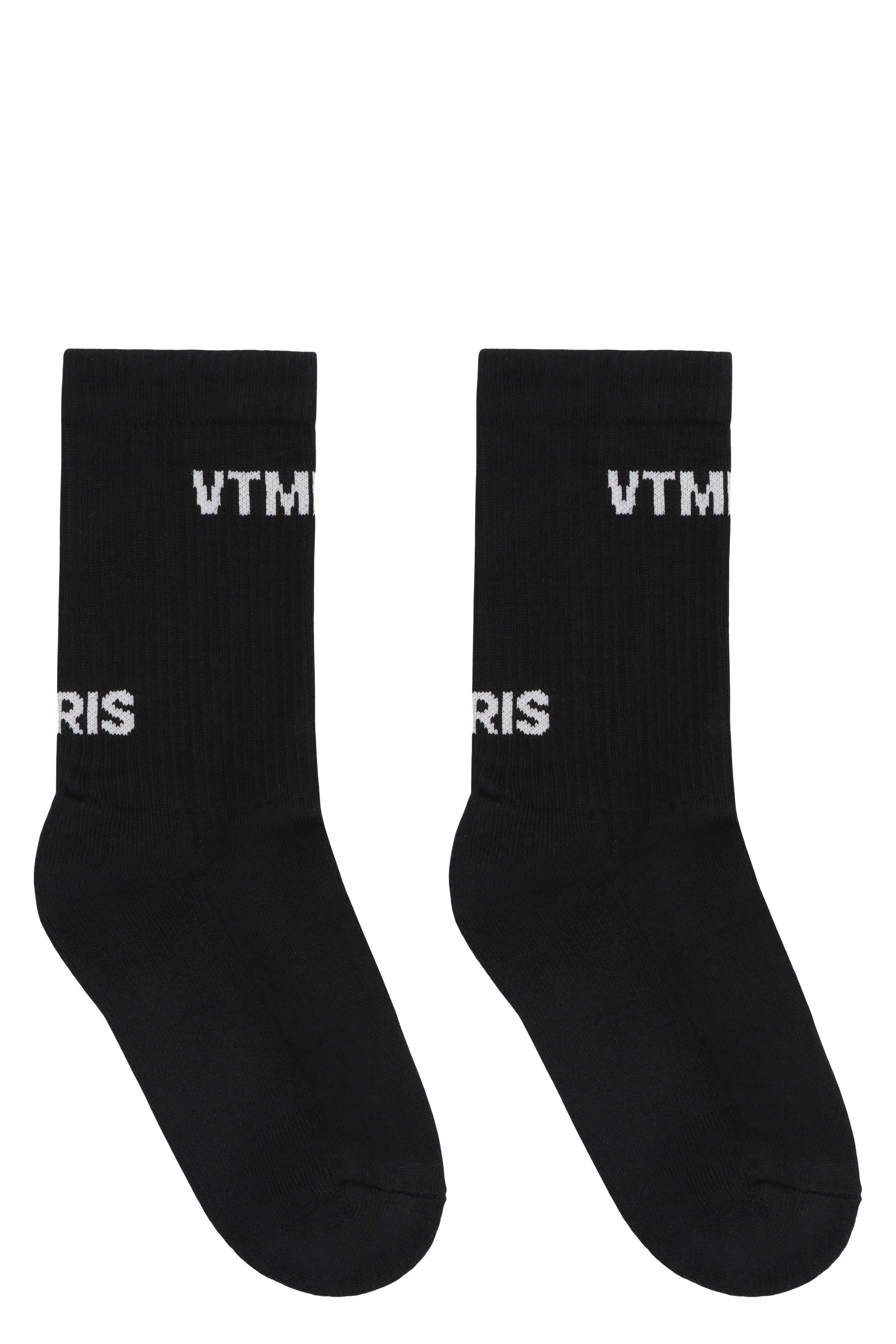 Logo cotton blend socks
