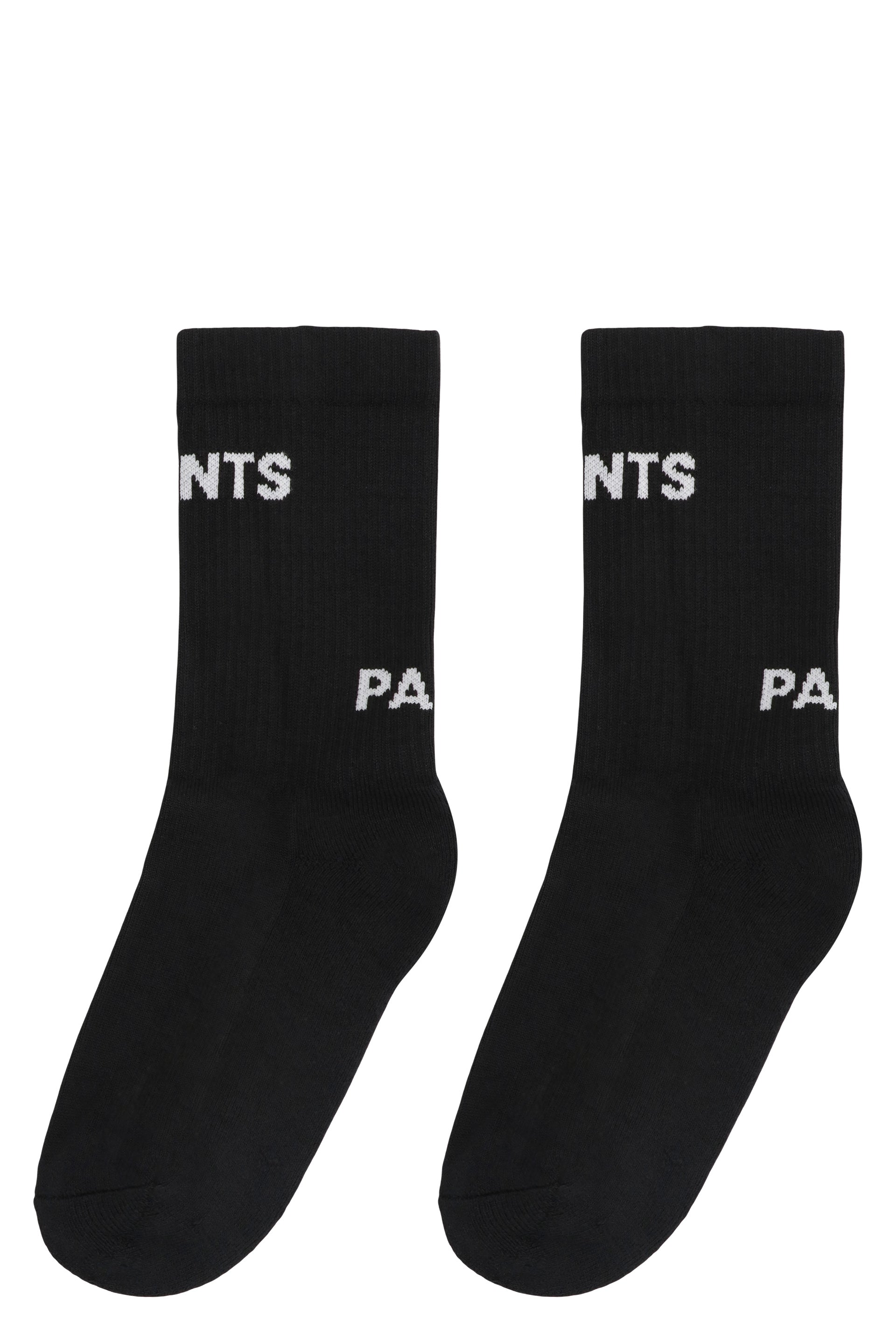 Logo cotton blend socks