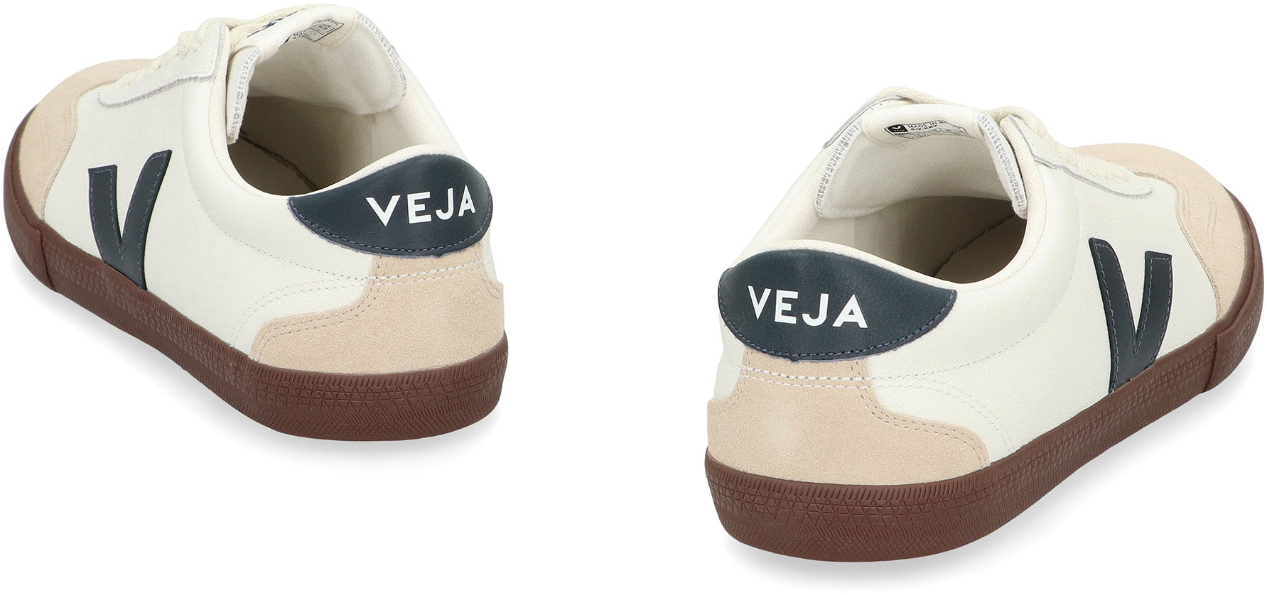 Low-top Volley sneakers in leather