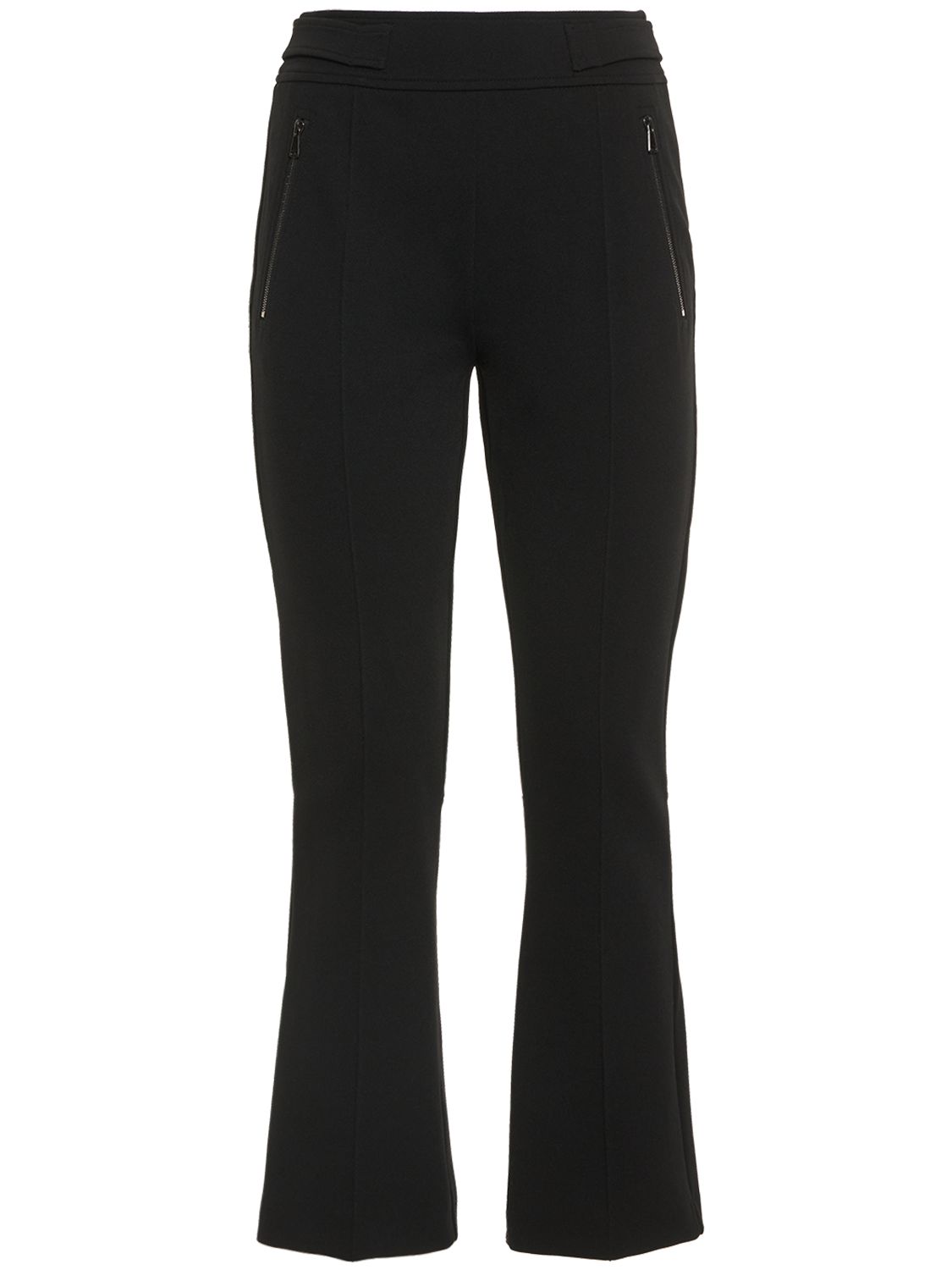 Elegant black trousers, flared and versatile