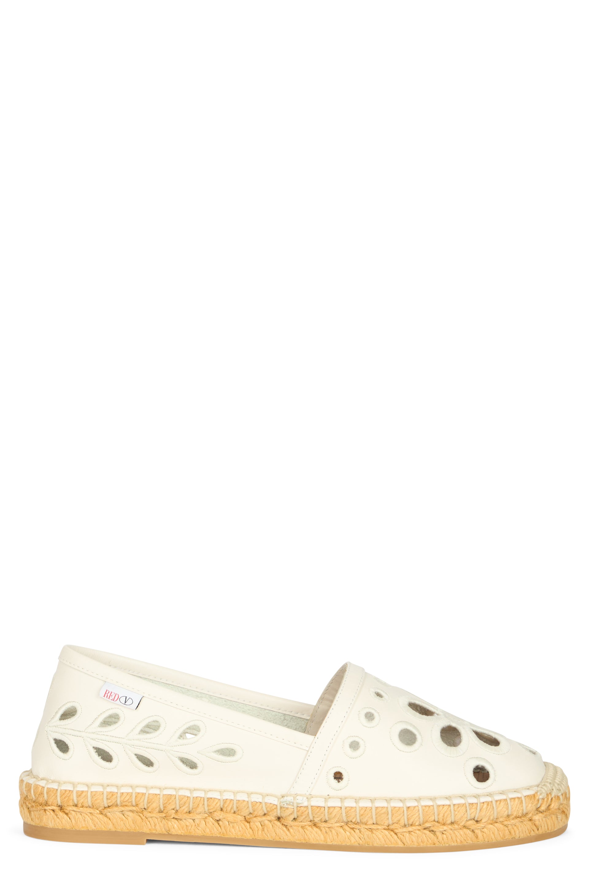White cream summer espadrilles