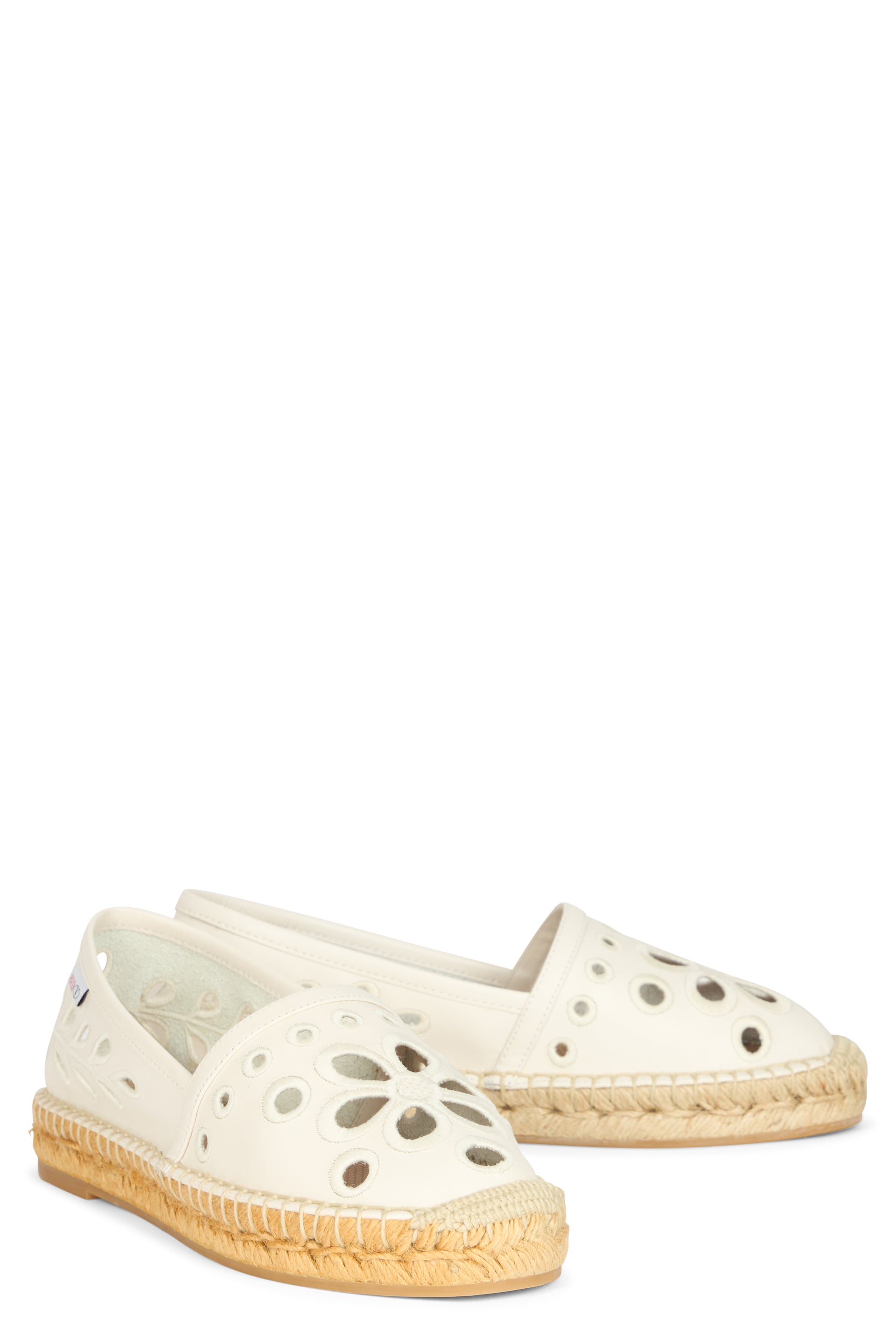 White cream summer espadrilles