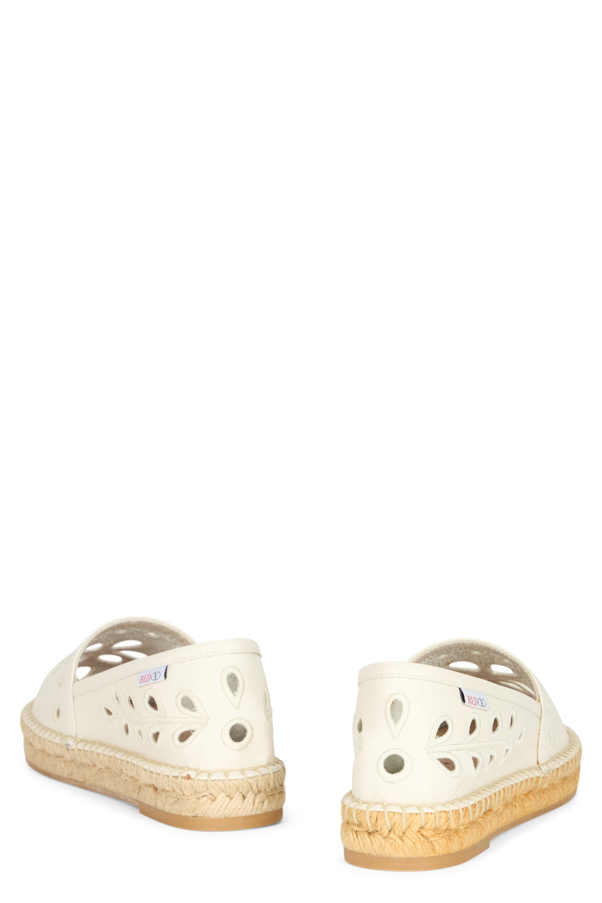 White cream summer espadrilles