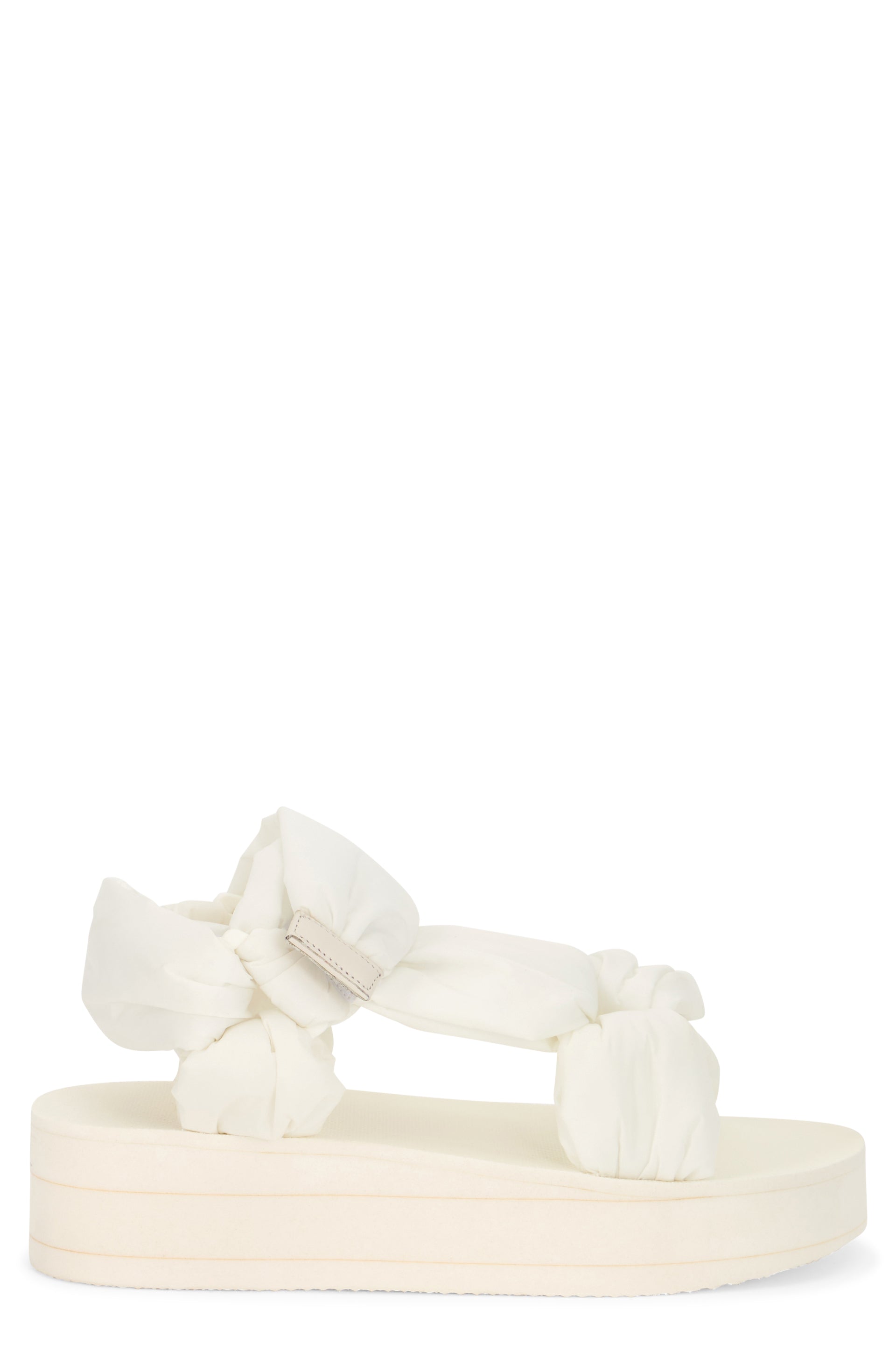Elegant sandals in cream white minimalistic color for any occasion.