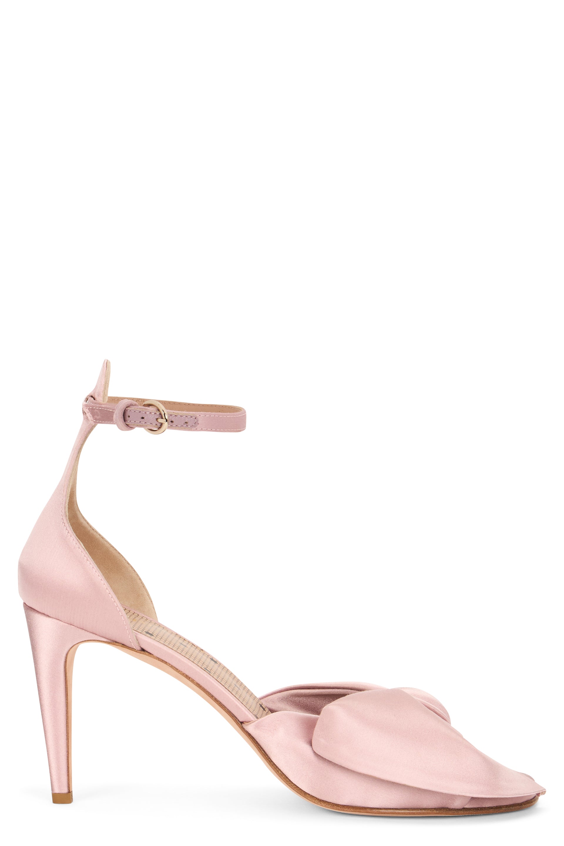 Pink high-heeled sandal elegant.