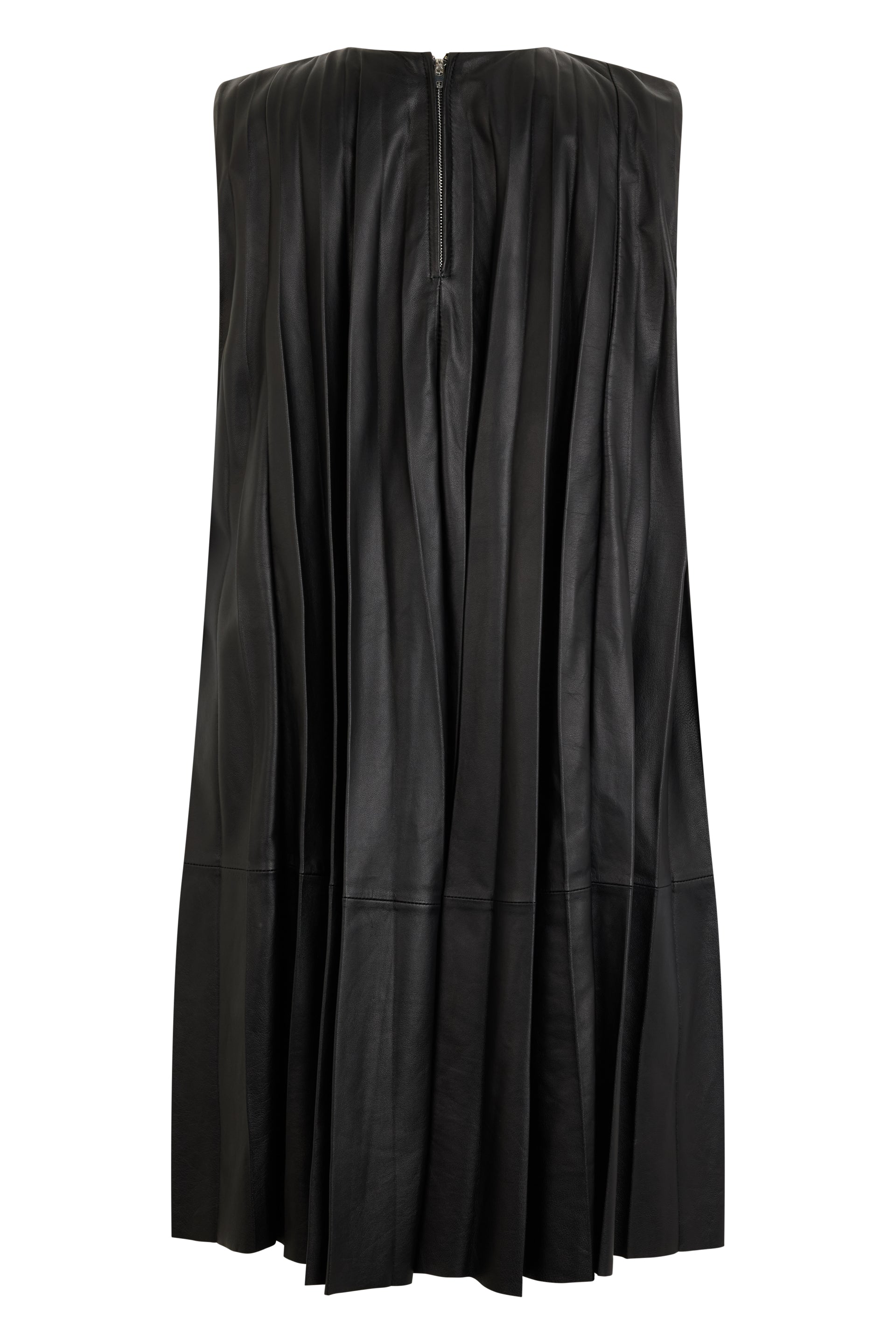 Dress without sleeves in elegant black fabric.