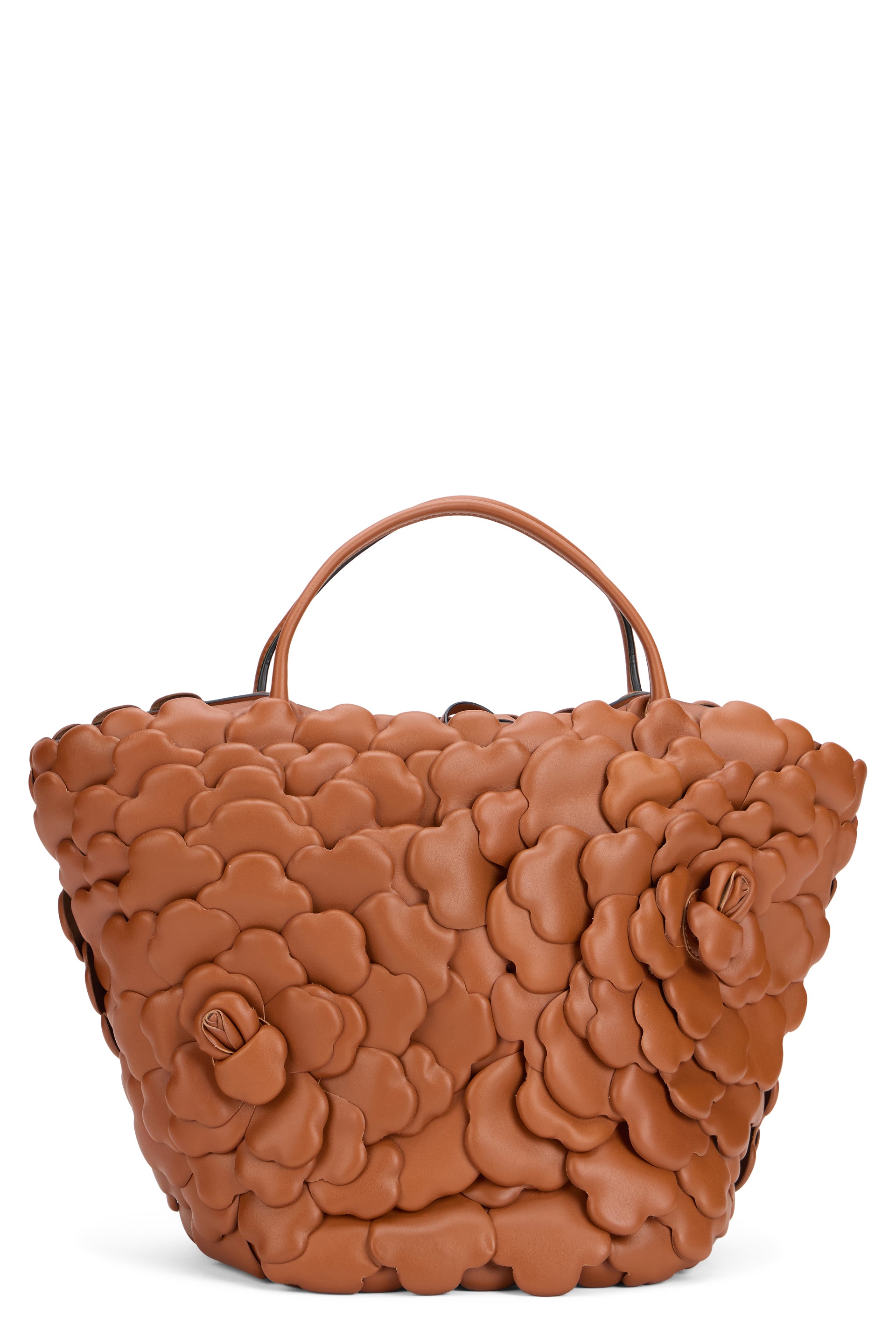 Large Woven Elegant Brown Warm Bag