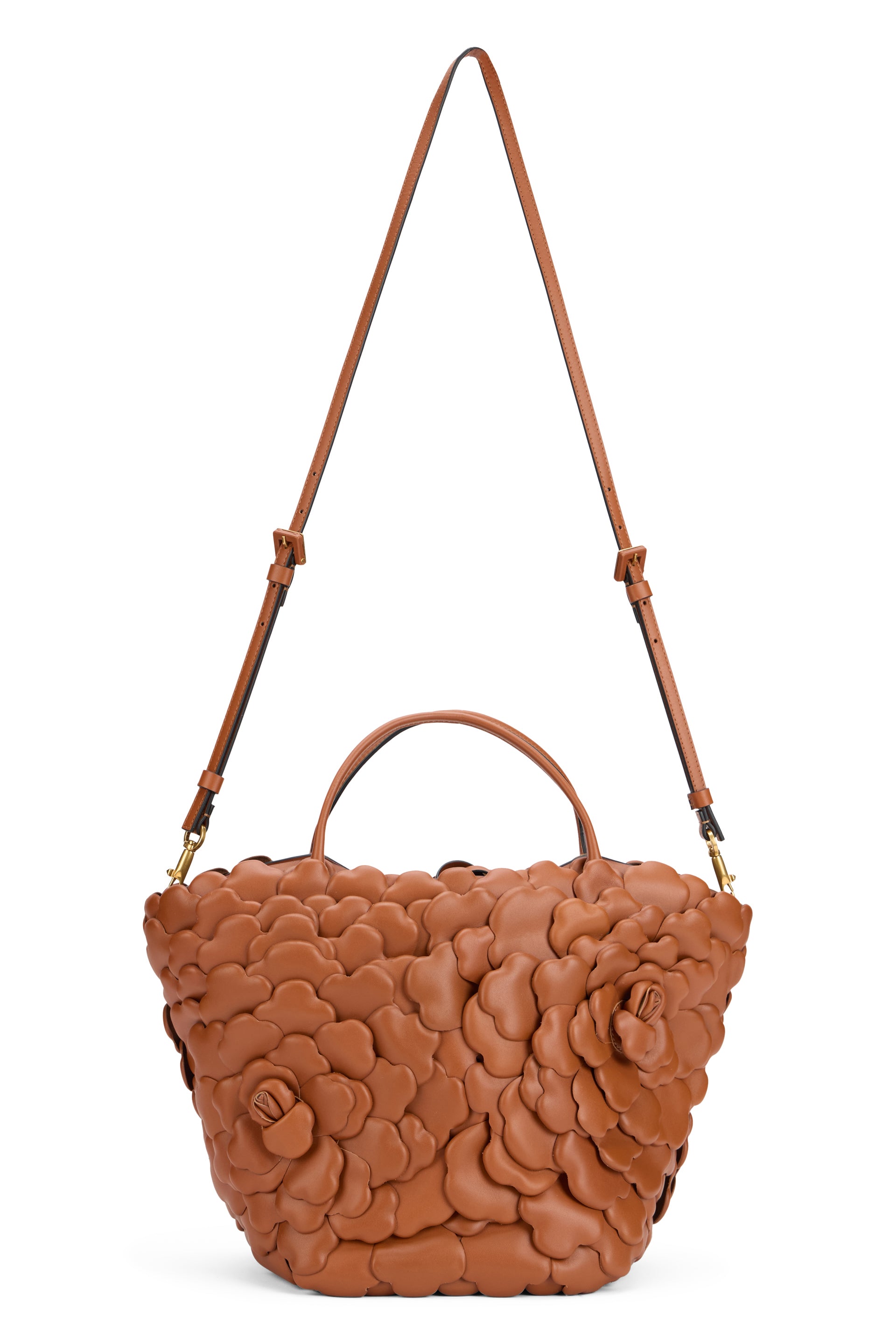 Large Woven Elegant Brown Warm Bag