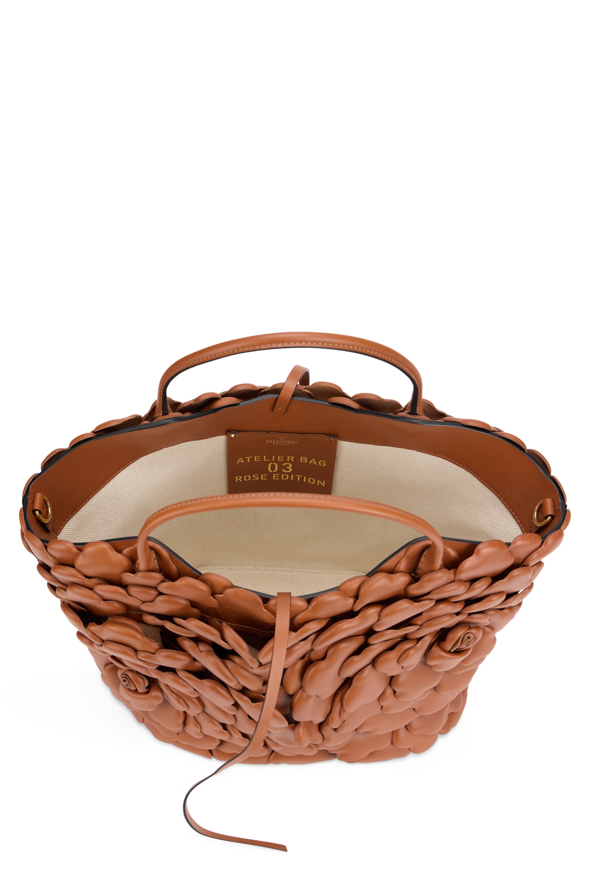 Large Woven Elegant Brown Warm Bag