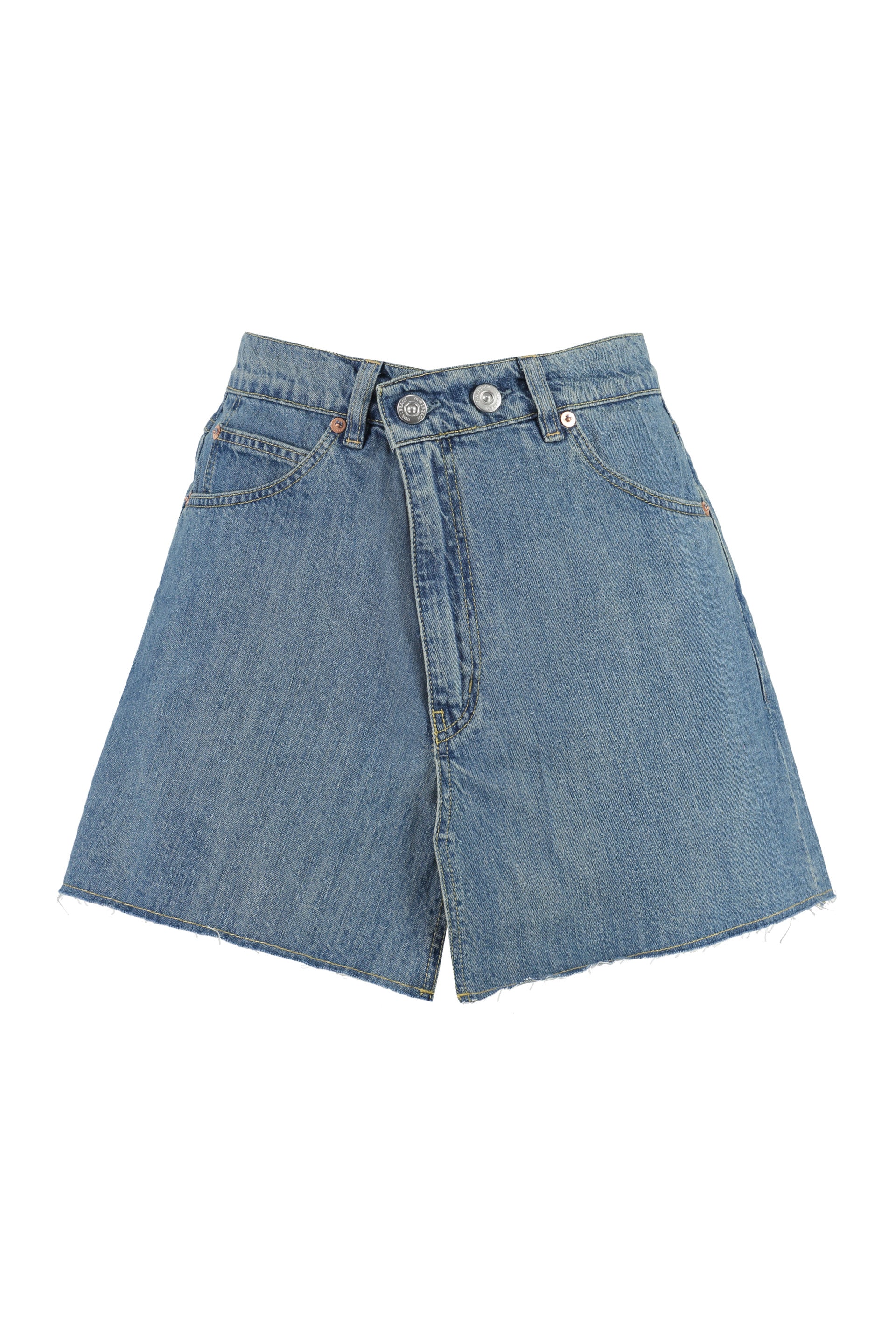 Cover denim mini skirt