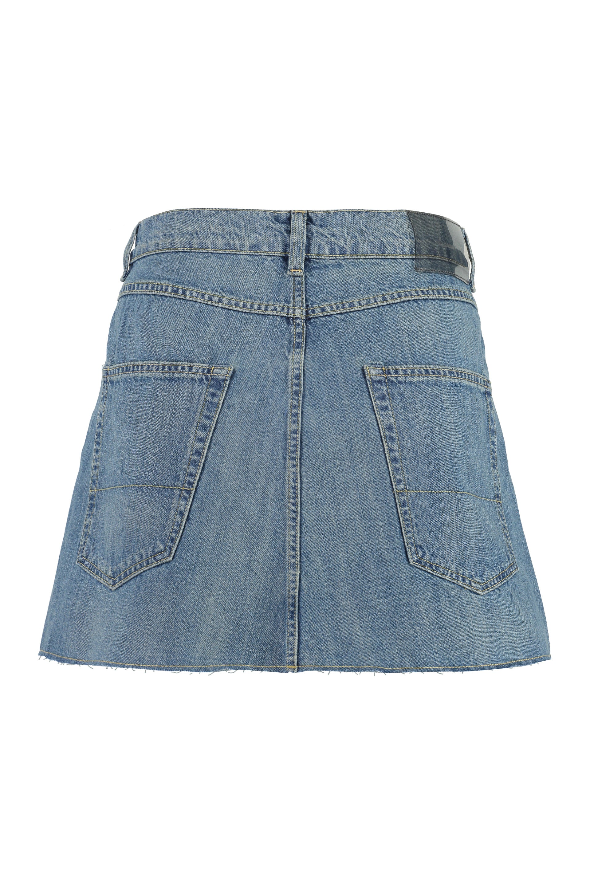 Cover denim mini skirt