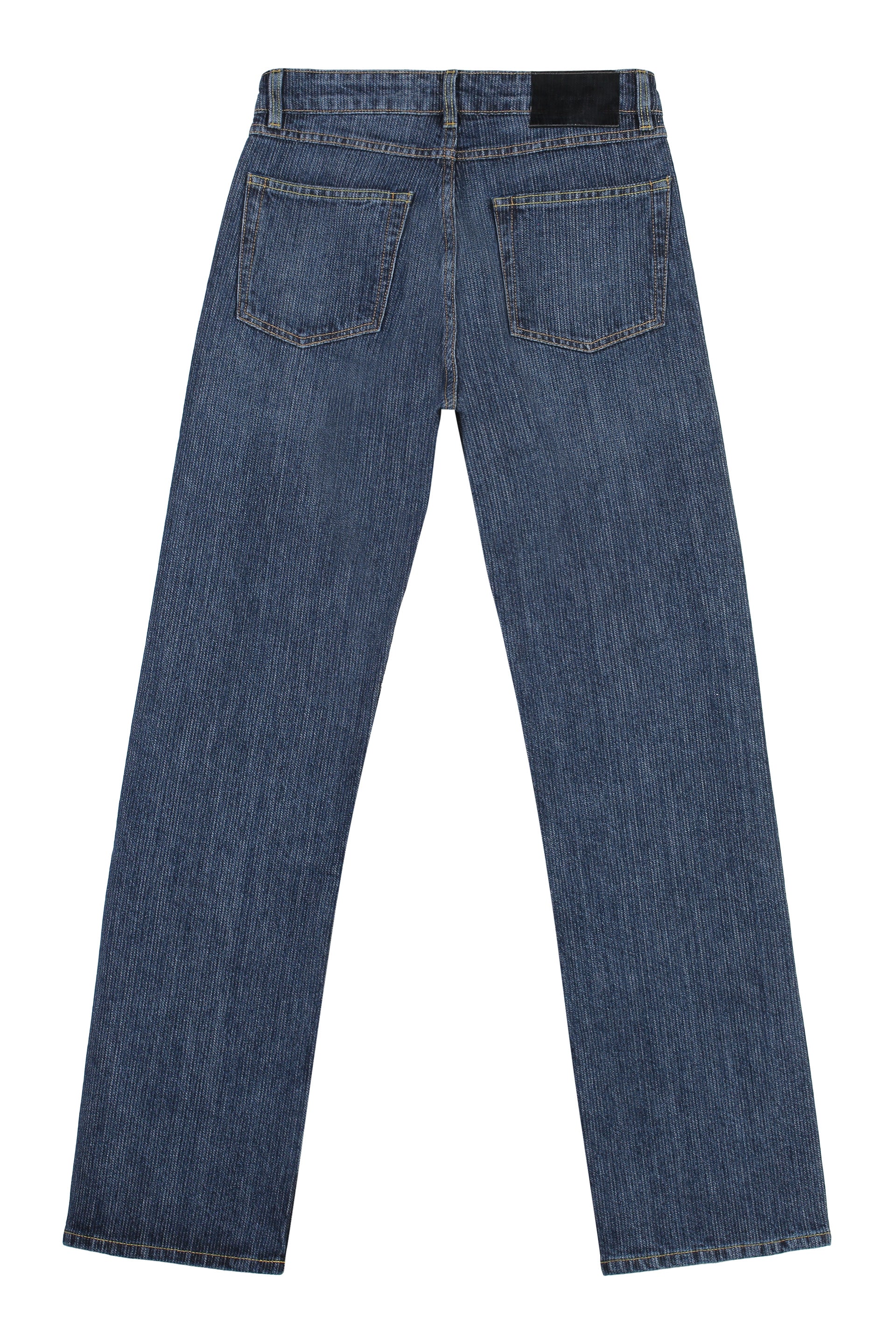 5-pocket straight-leg jeans