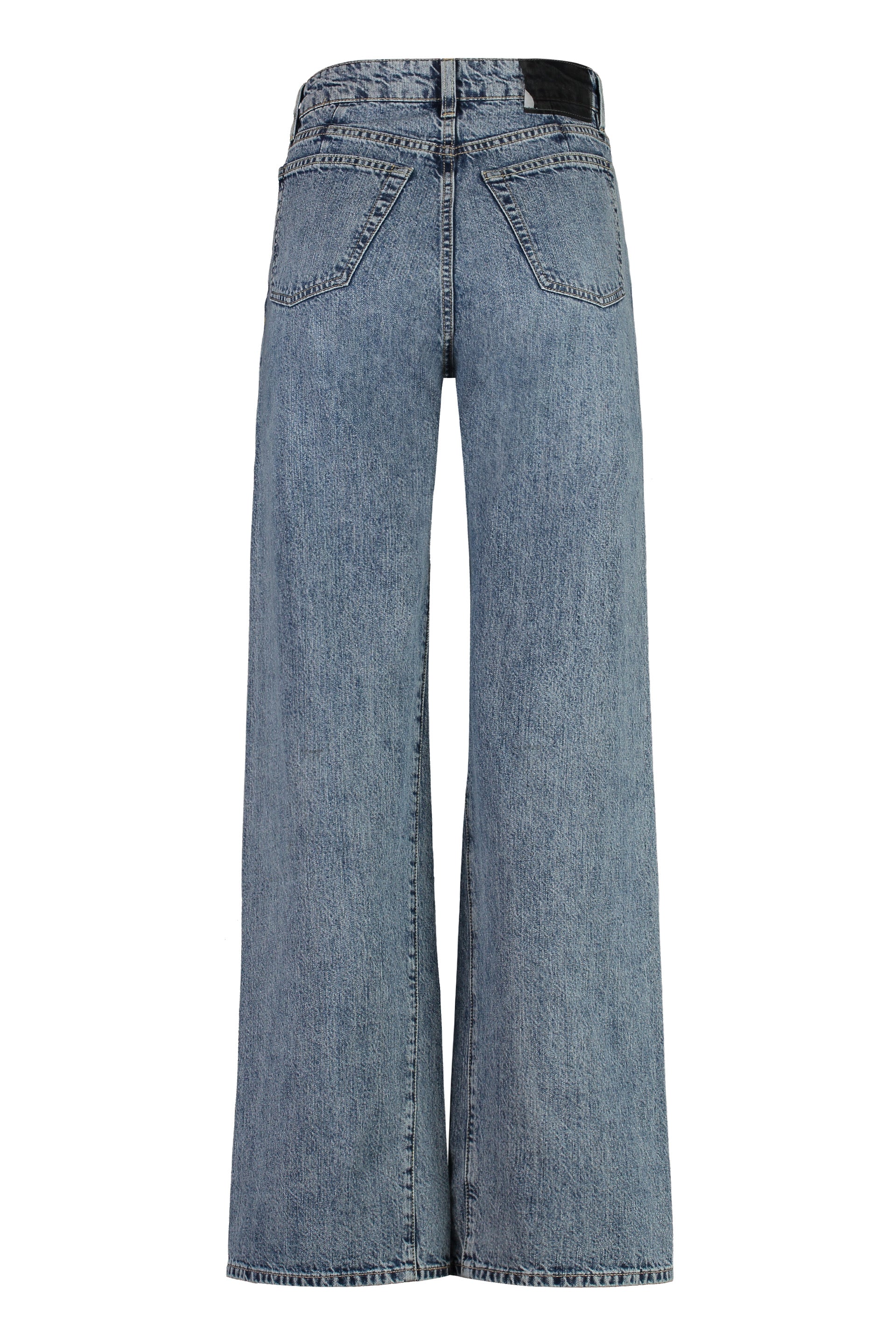 Treble 5-pocket straight-leg jeans