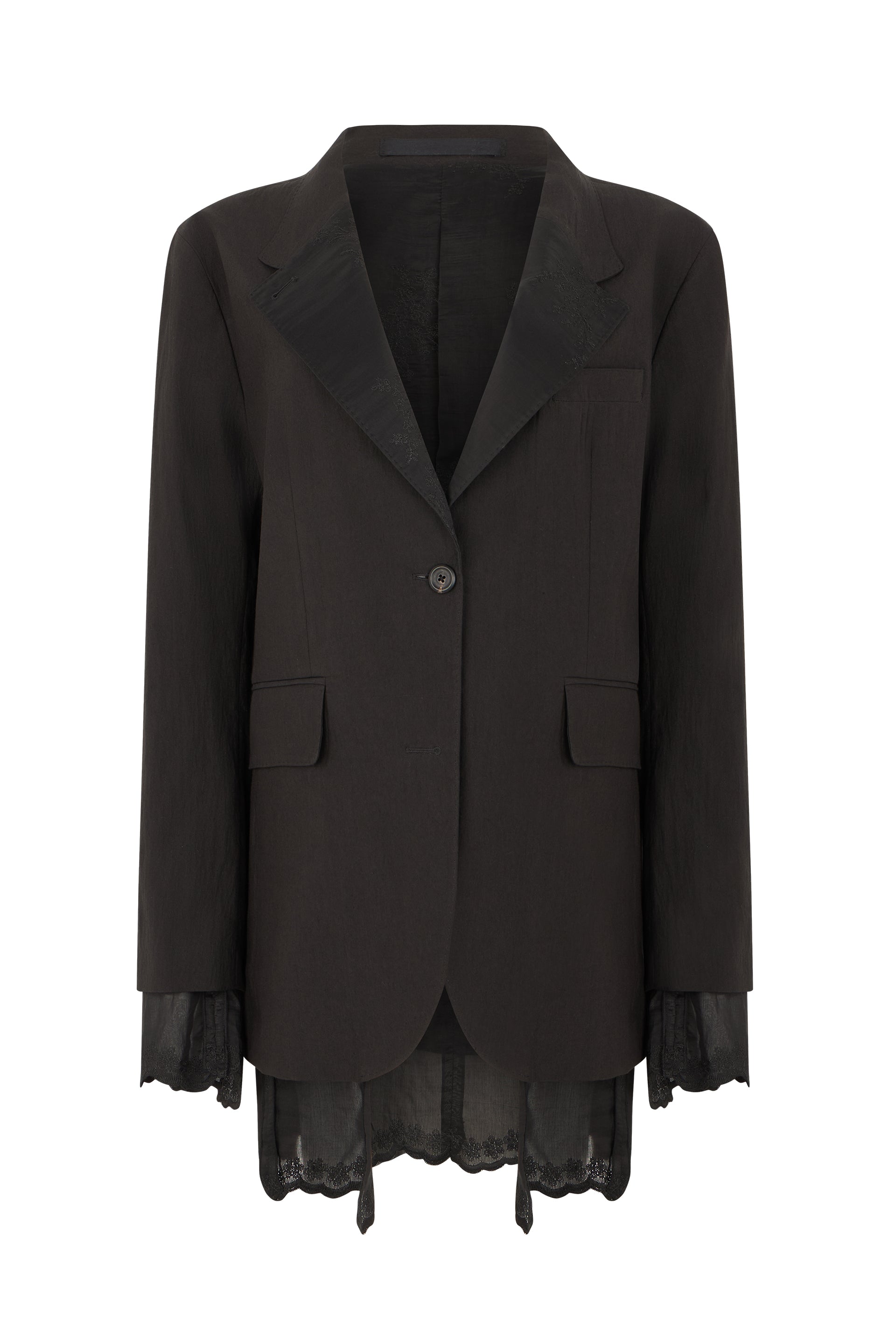 Reversible linen jacket