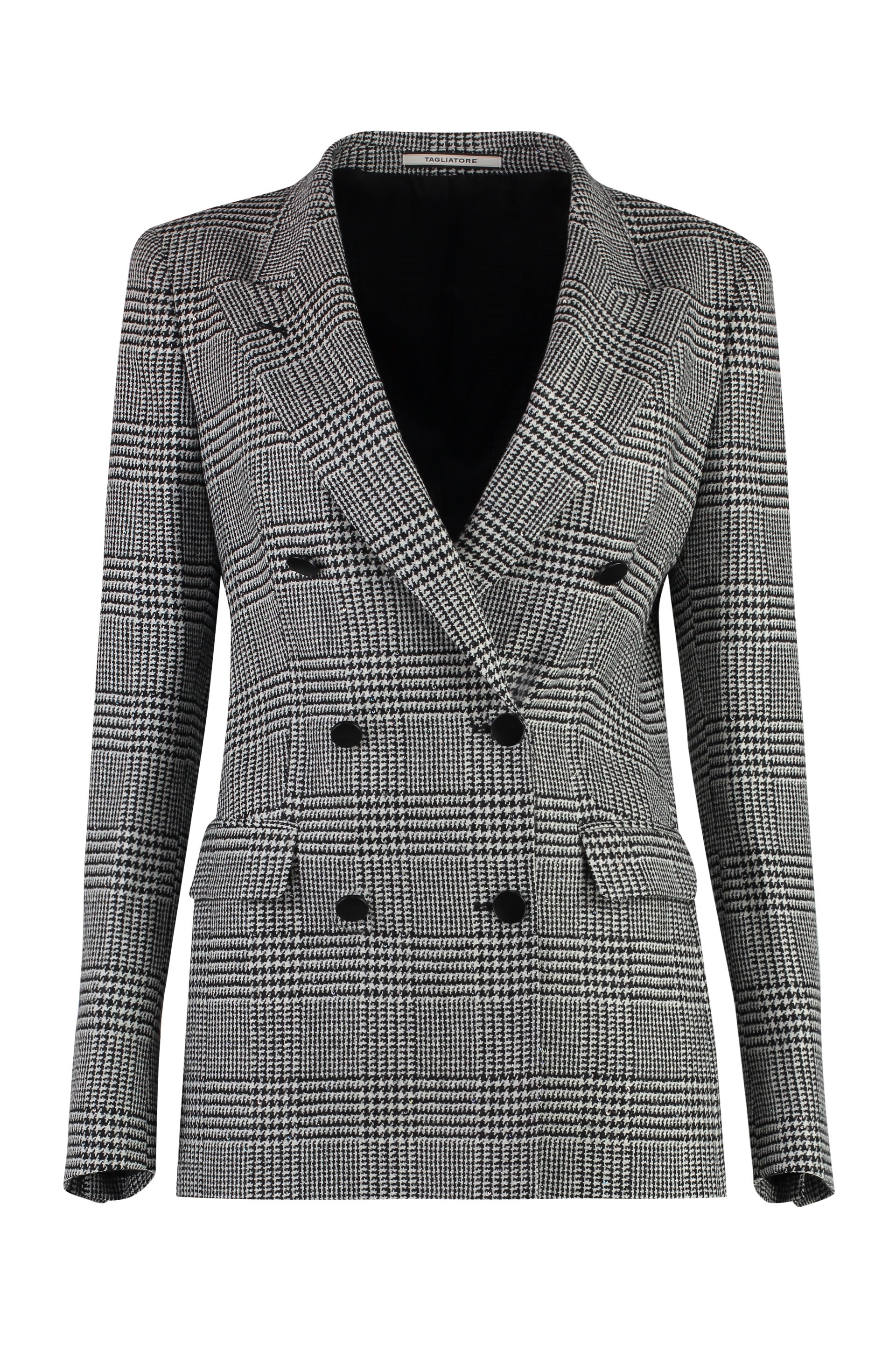 J-Parigi Houndstooth double breast blazer