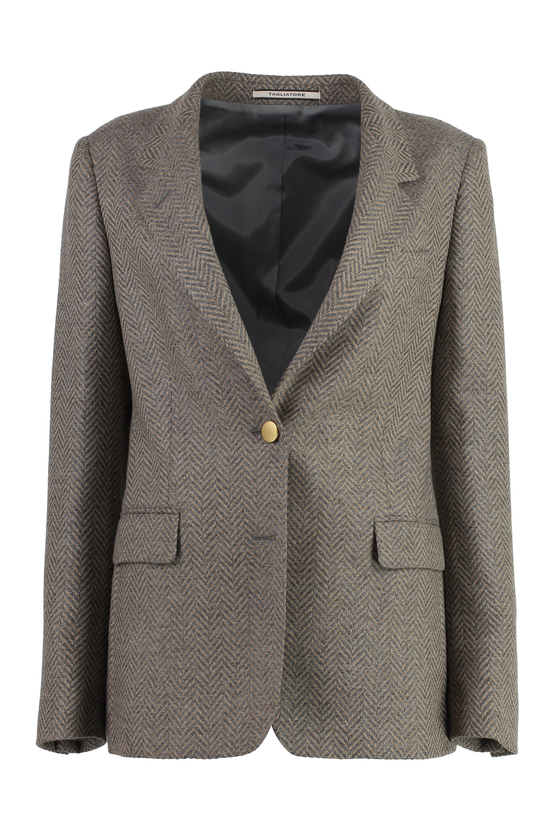 Single-breasted virgin wool jacket