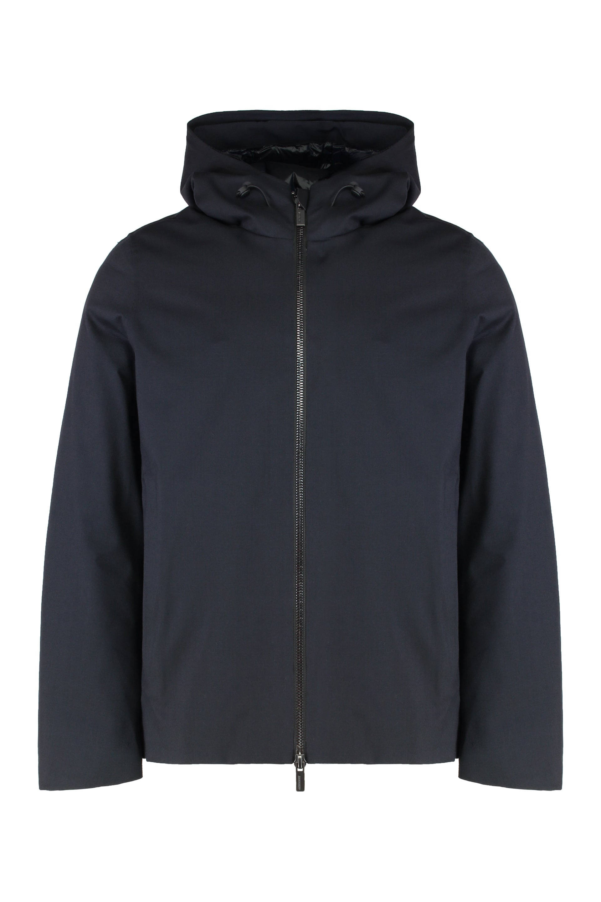 Jacket made of wool blend with hood