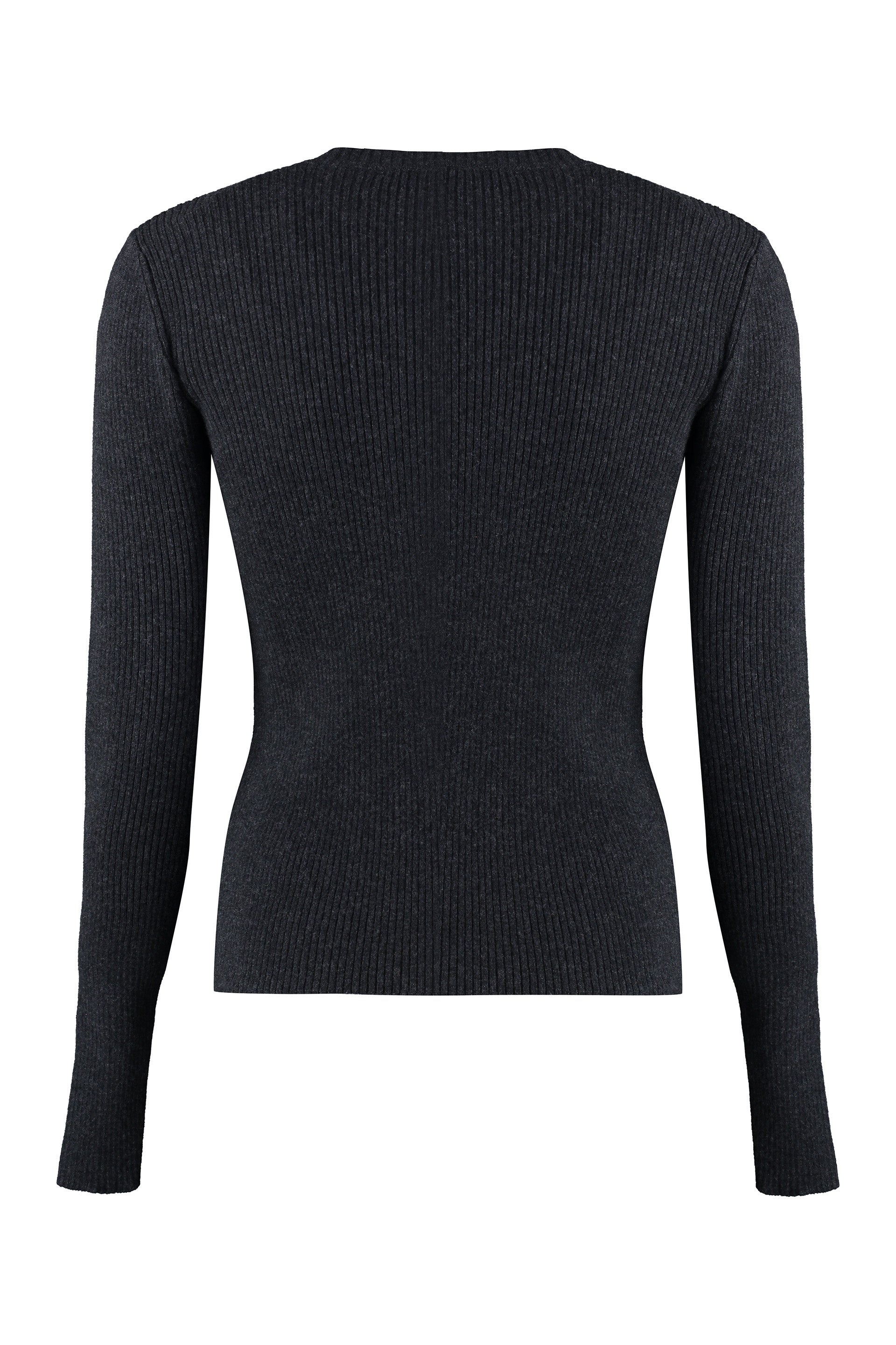 Compact wool pullover