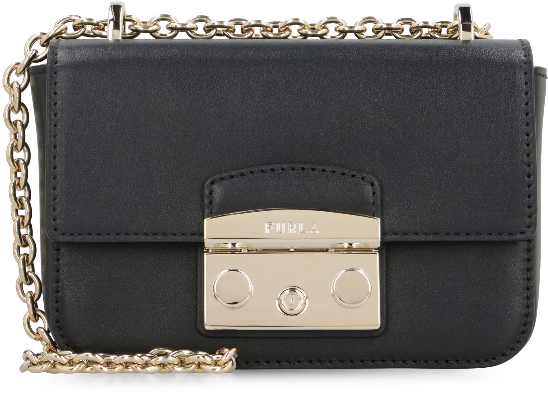 Metropolis leather mini crossbody bag