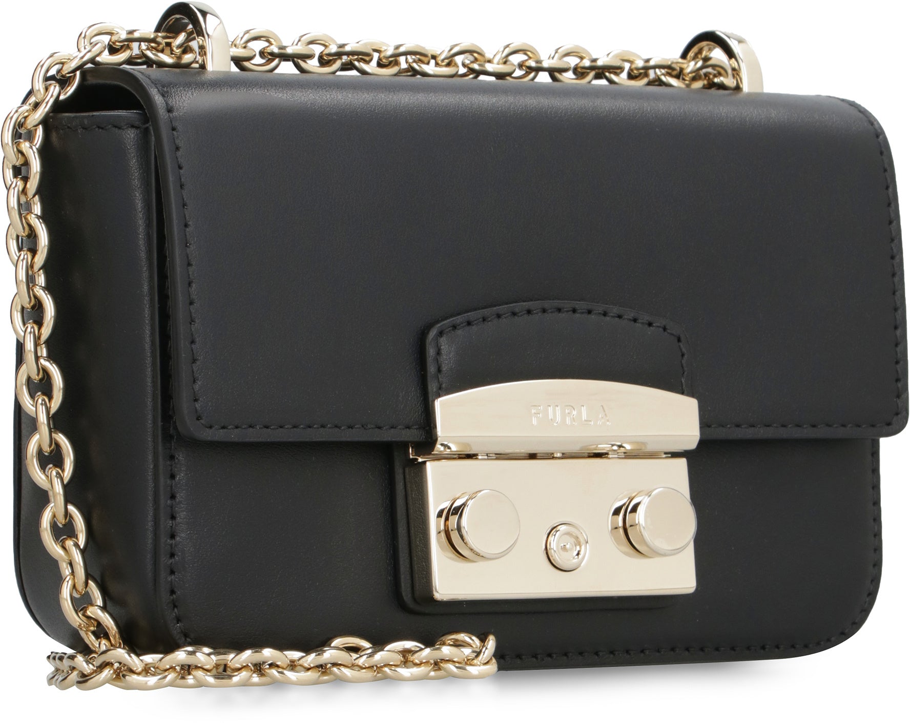 Metropolis leather mini crossbody bag