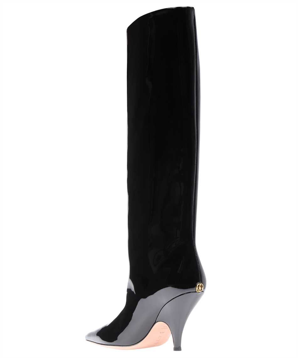 Patent leather boots