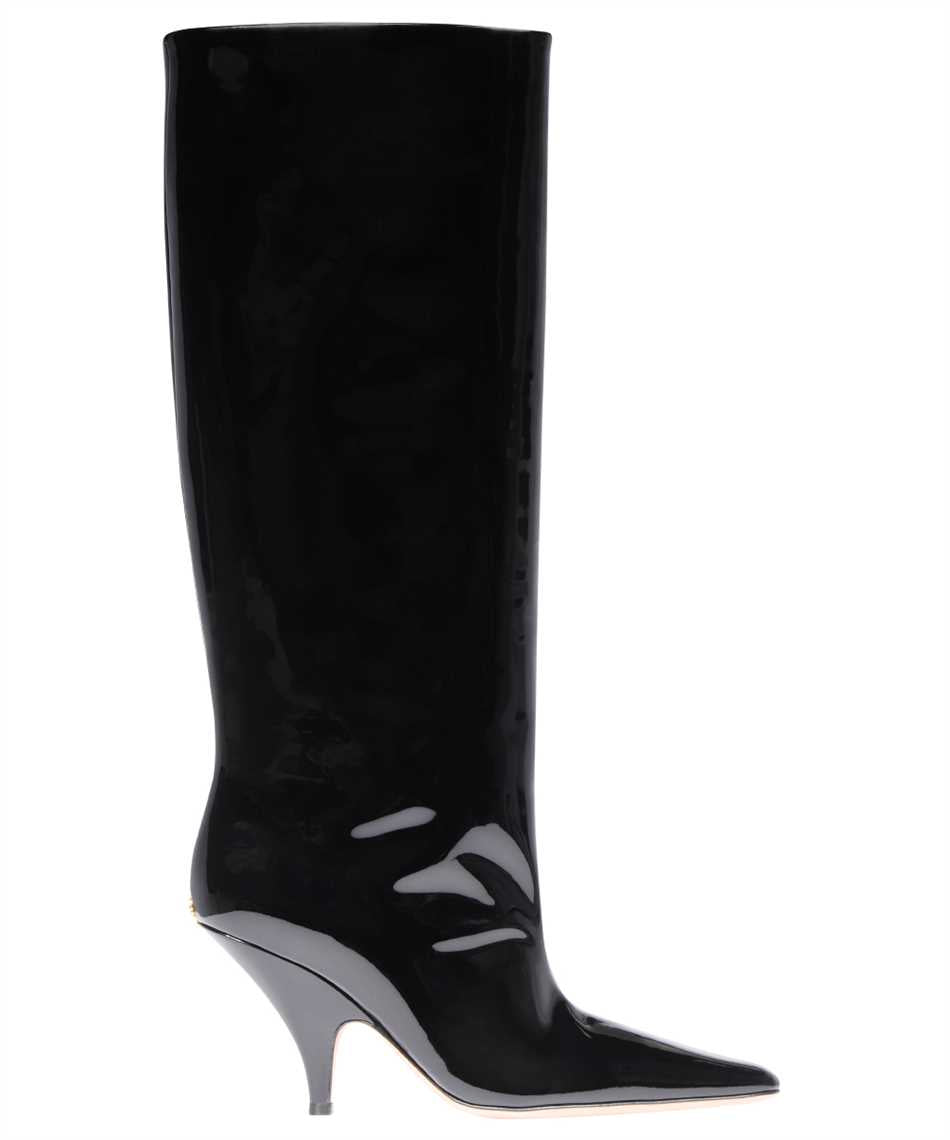 Patent leather boots