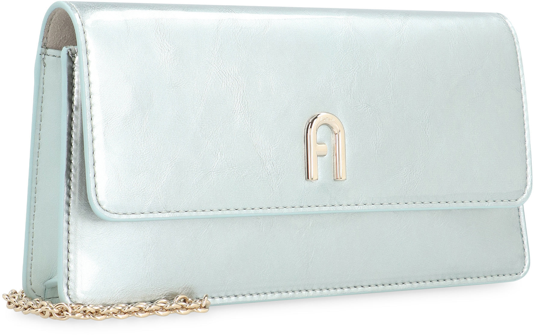 Mini Furla Diamante Leather clutch