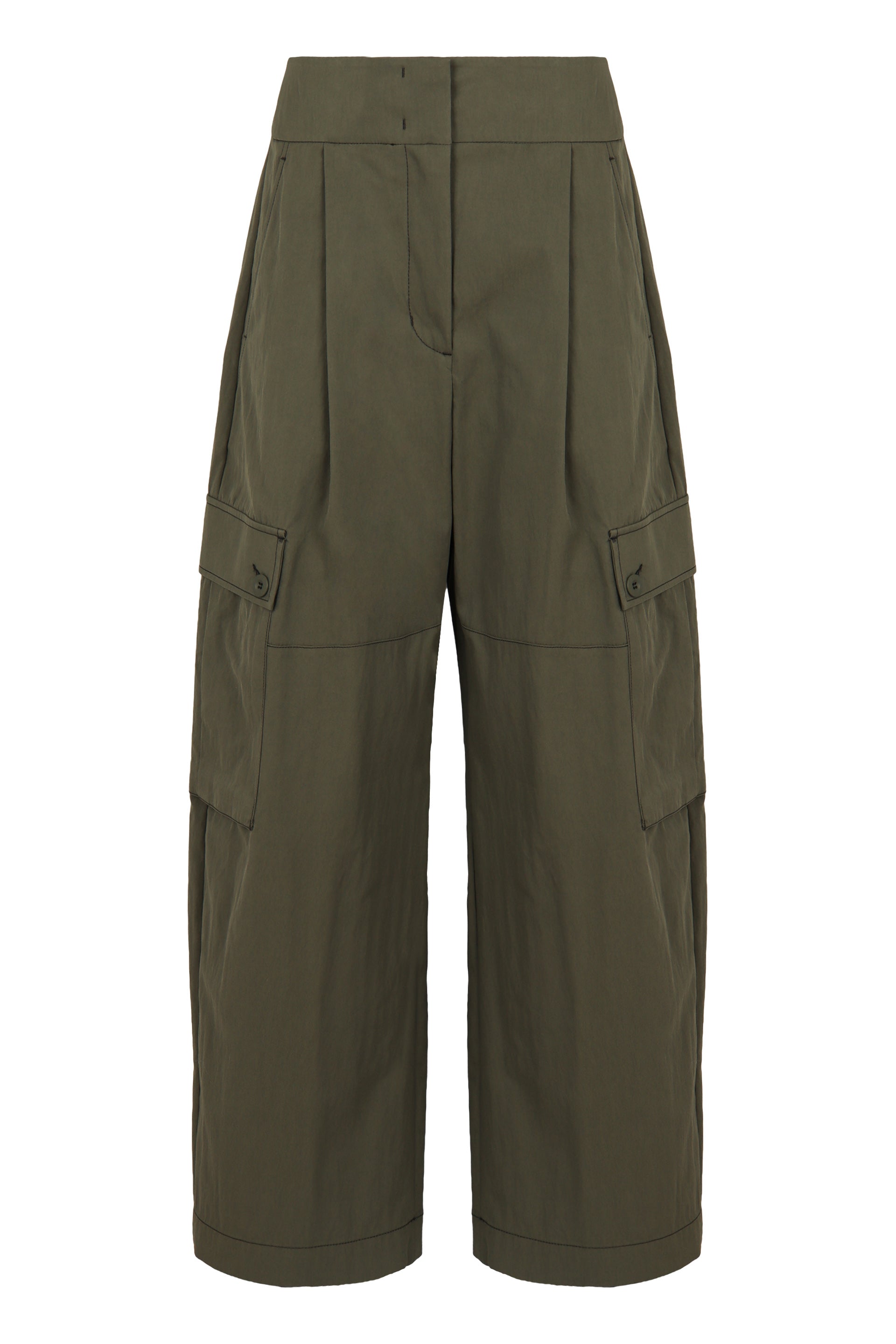 Cotton gabardine trousers