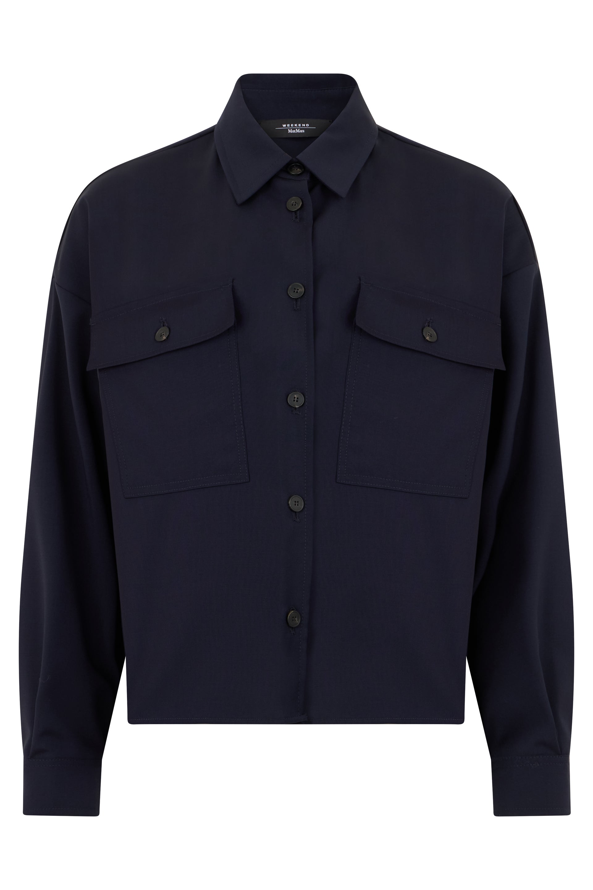 Wool jacket with buttons
