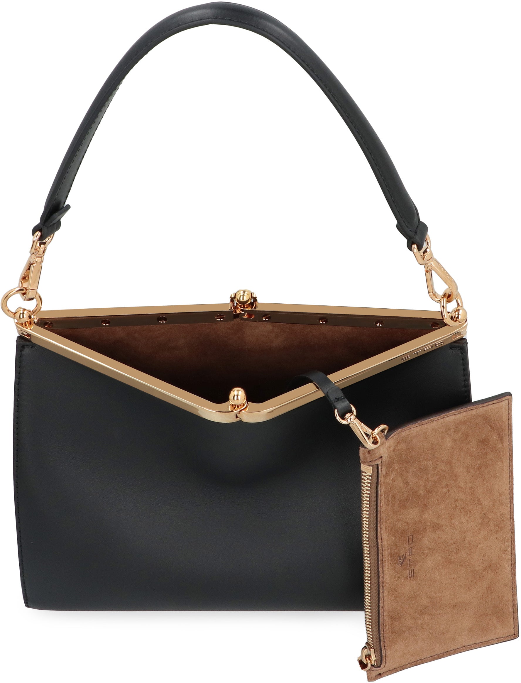 Vela leather shoulder bag