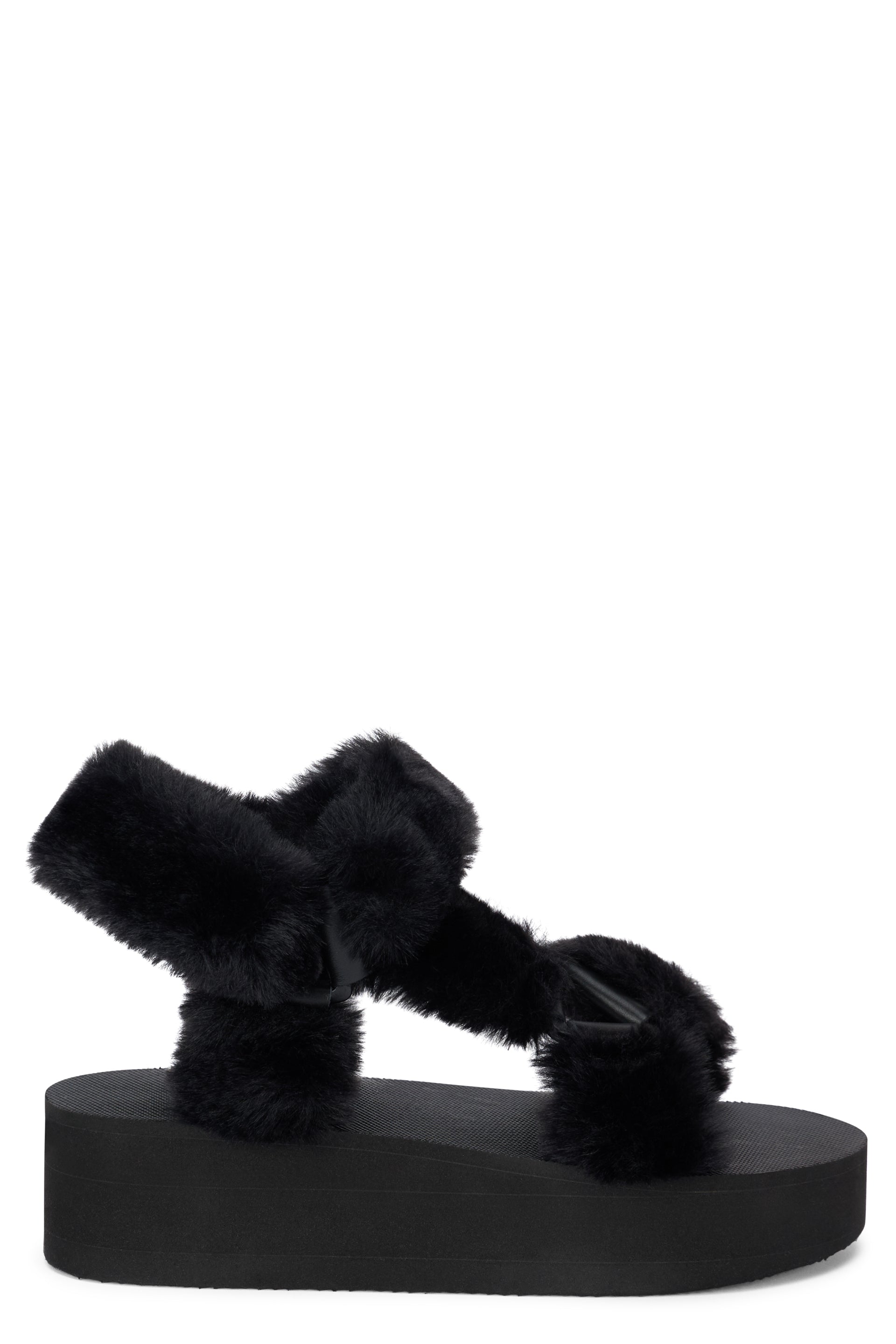 Modern black sandals, comfortable and versatile.