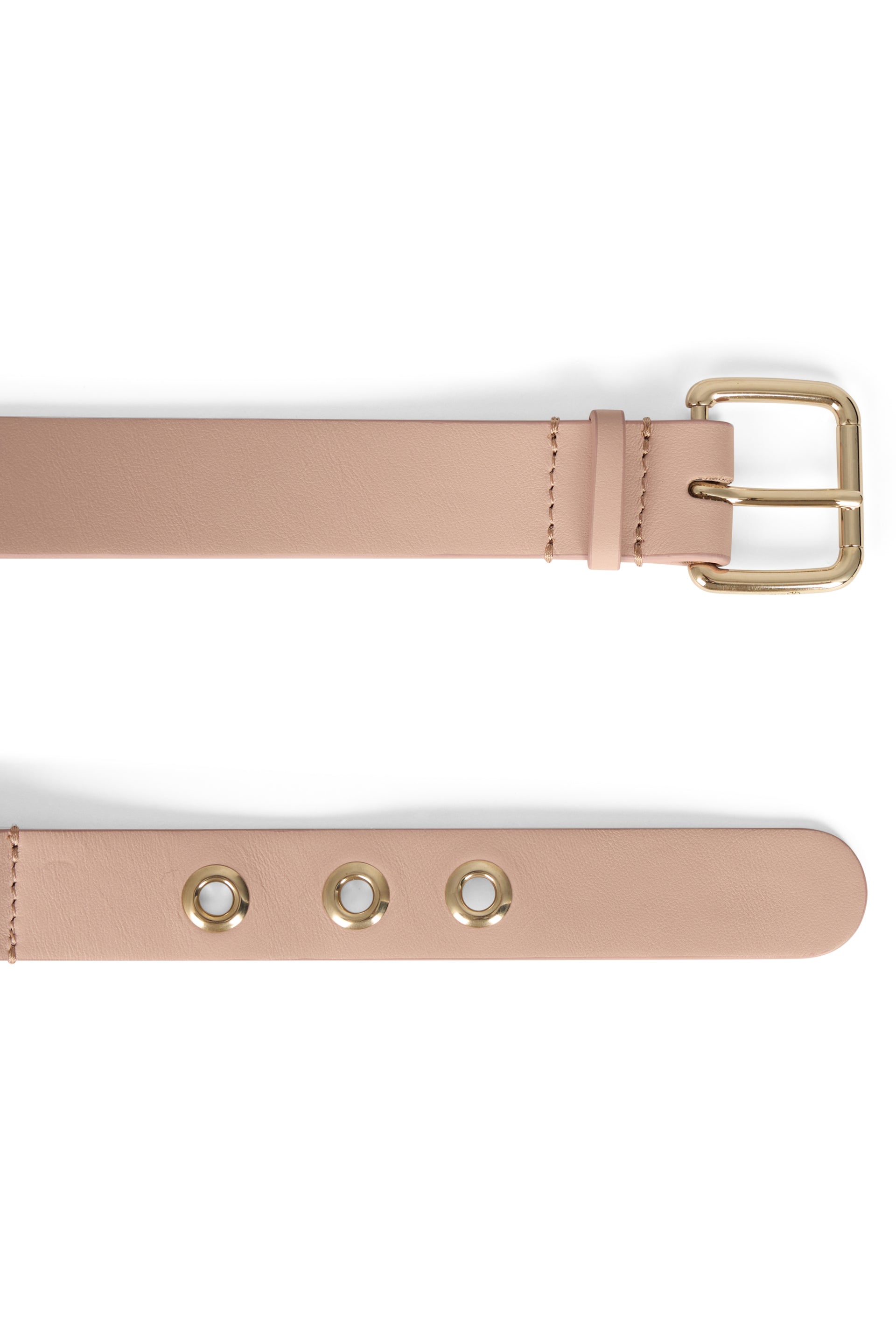 Elegant pale pink belt with an elegant and functional cardholder purse.