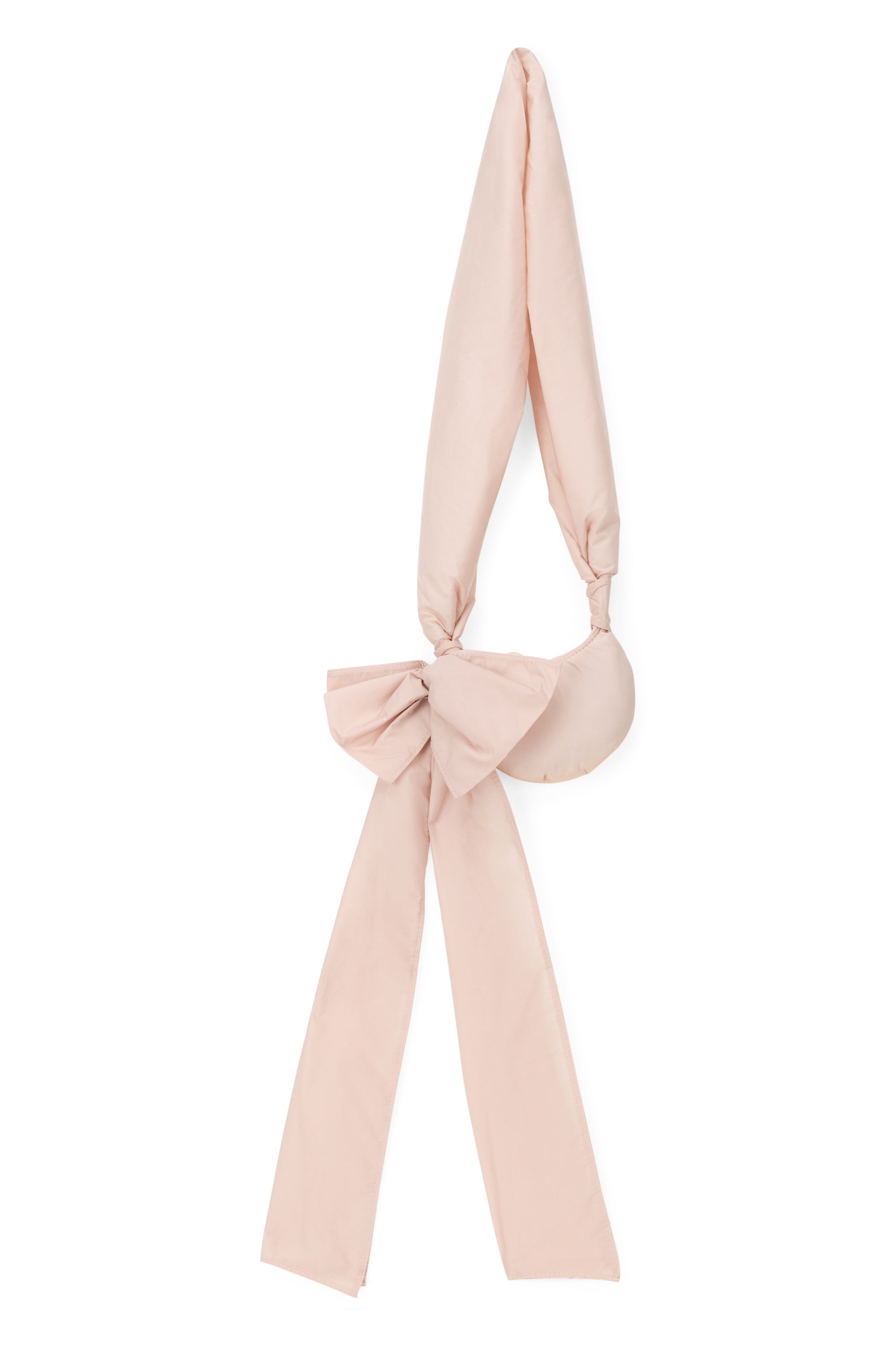 Small shoulder bag in pale pink tones, elegant and versatile.