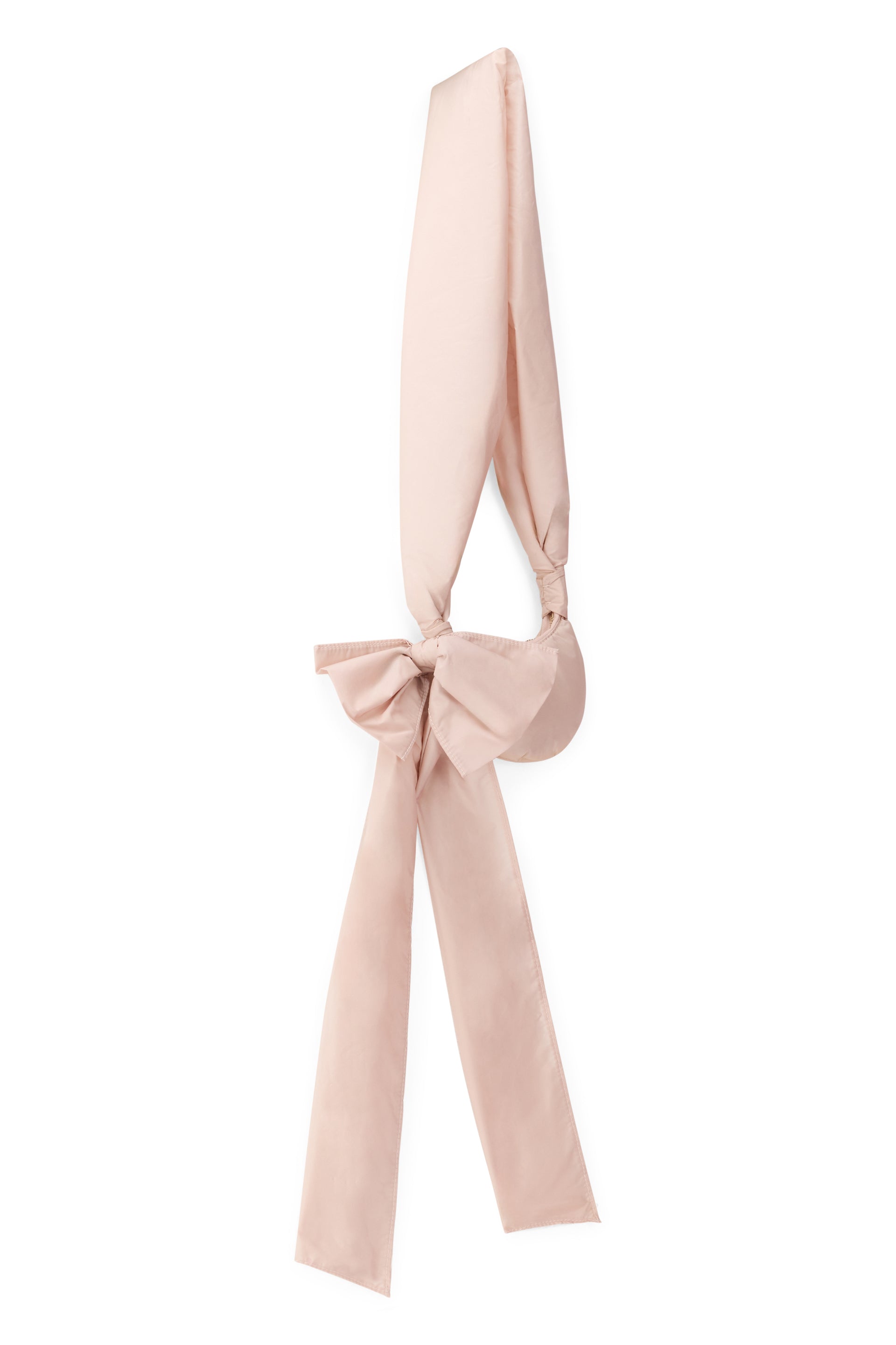 Small shoulder bag in pale pink tones, elegant and versatile.
