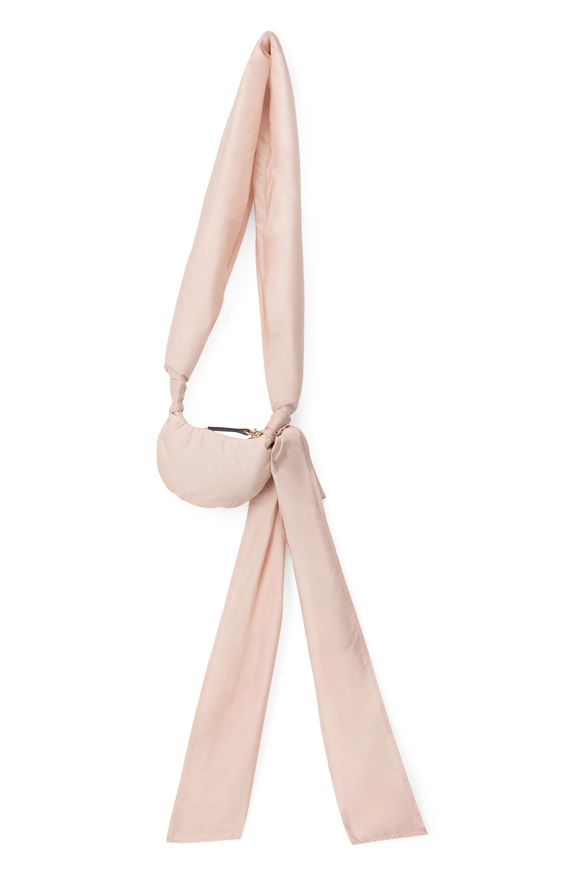 Small shoulder bag in pale pink tones, elegant and versatile.
