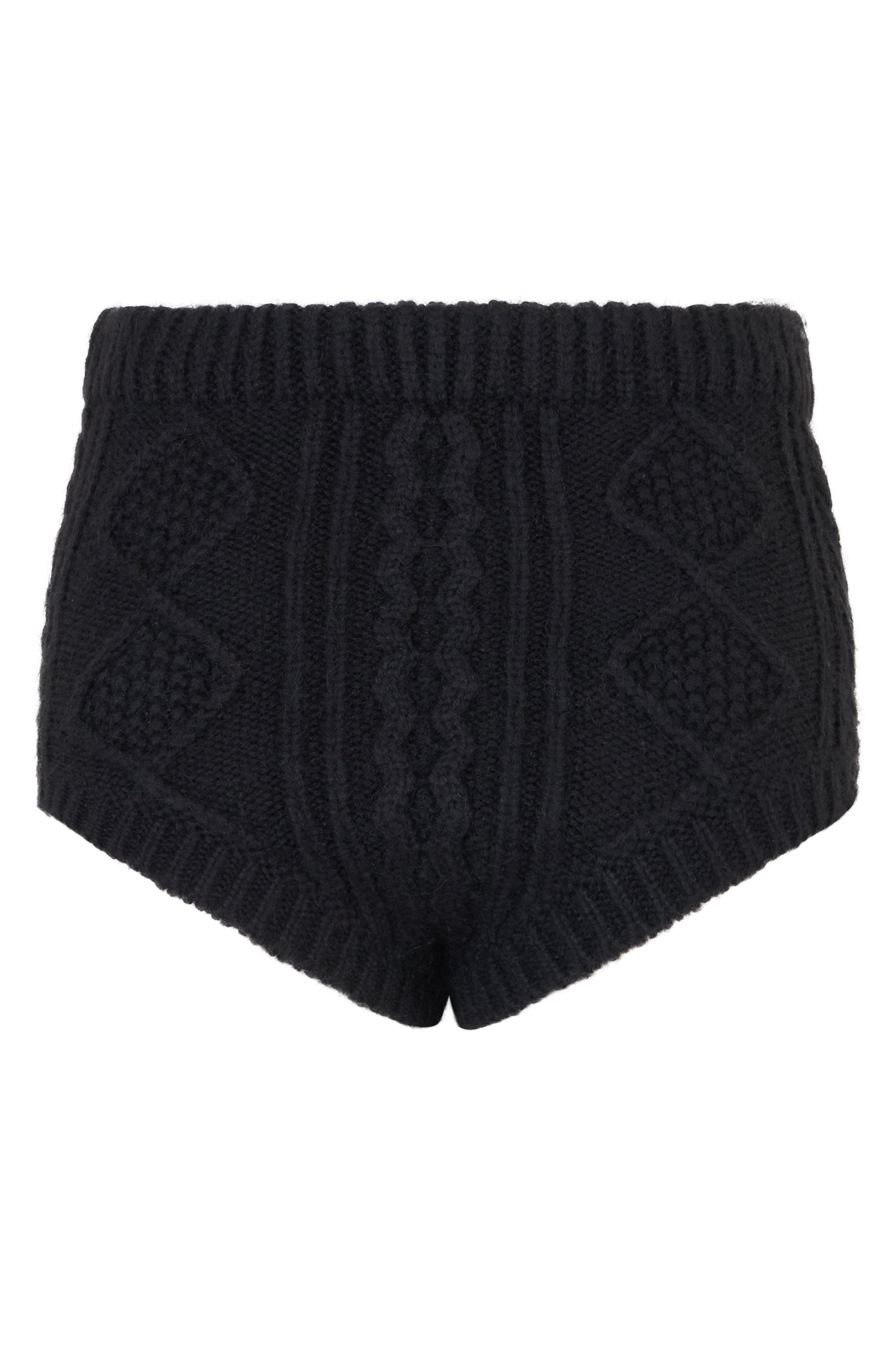 Micro shorts in black mesh with a versatile and comfortable design.