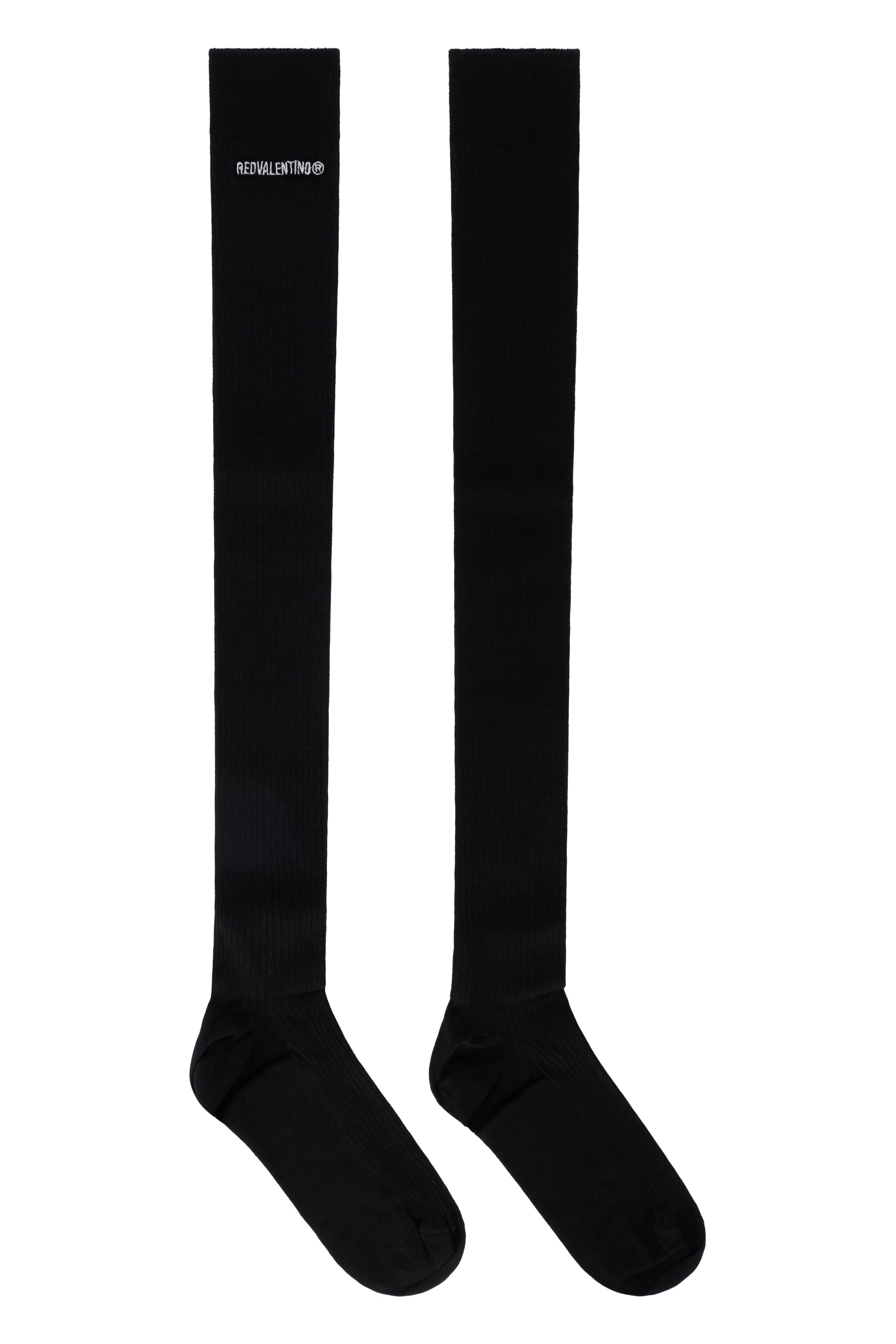 Black long soft and elegant socks.