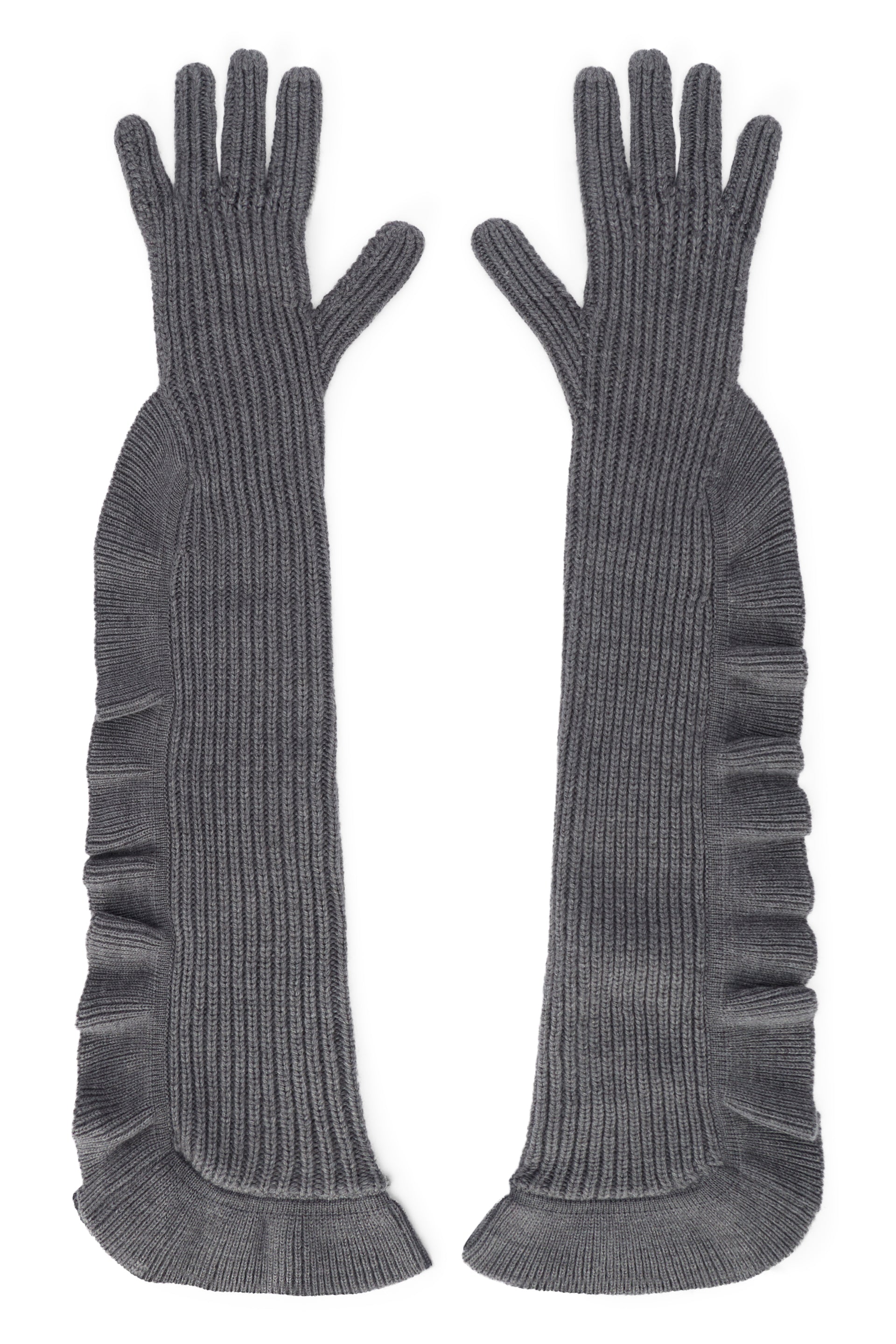 Elegant and versatile gray gloves.