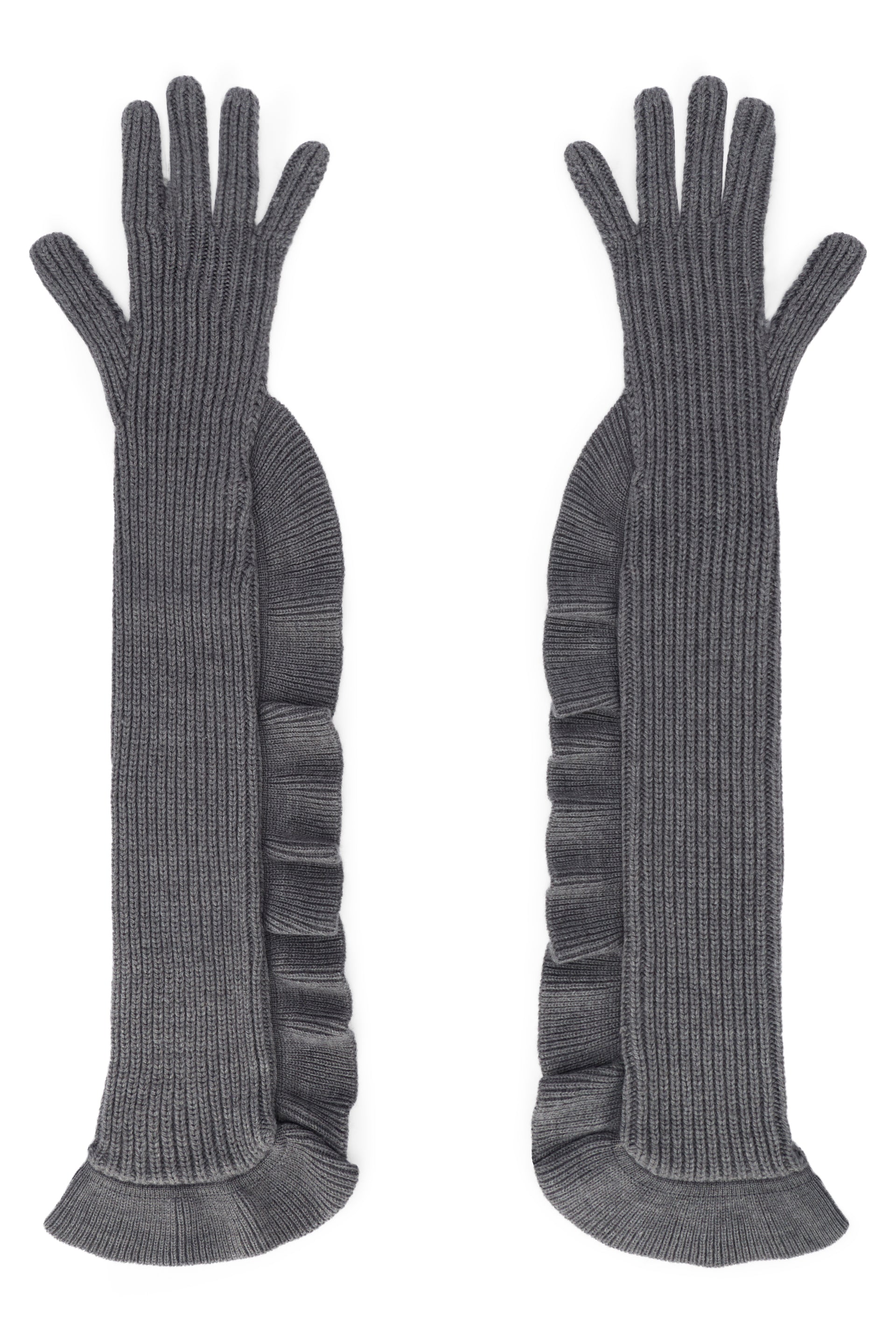 Elegant and versatile gray gloves.