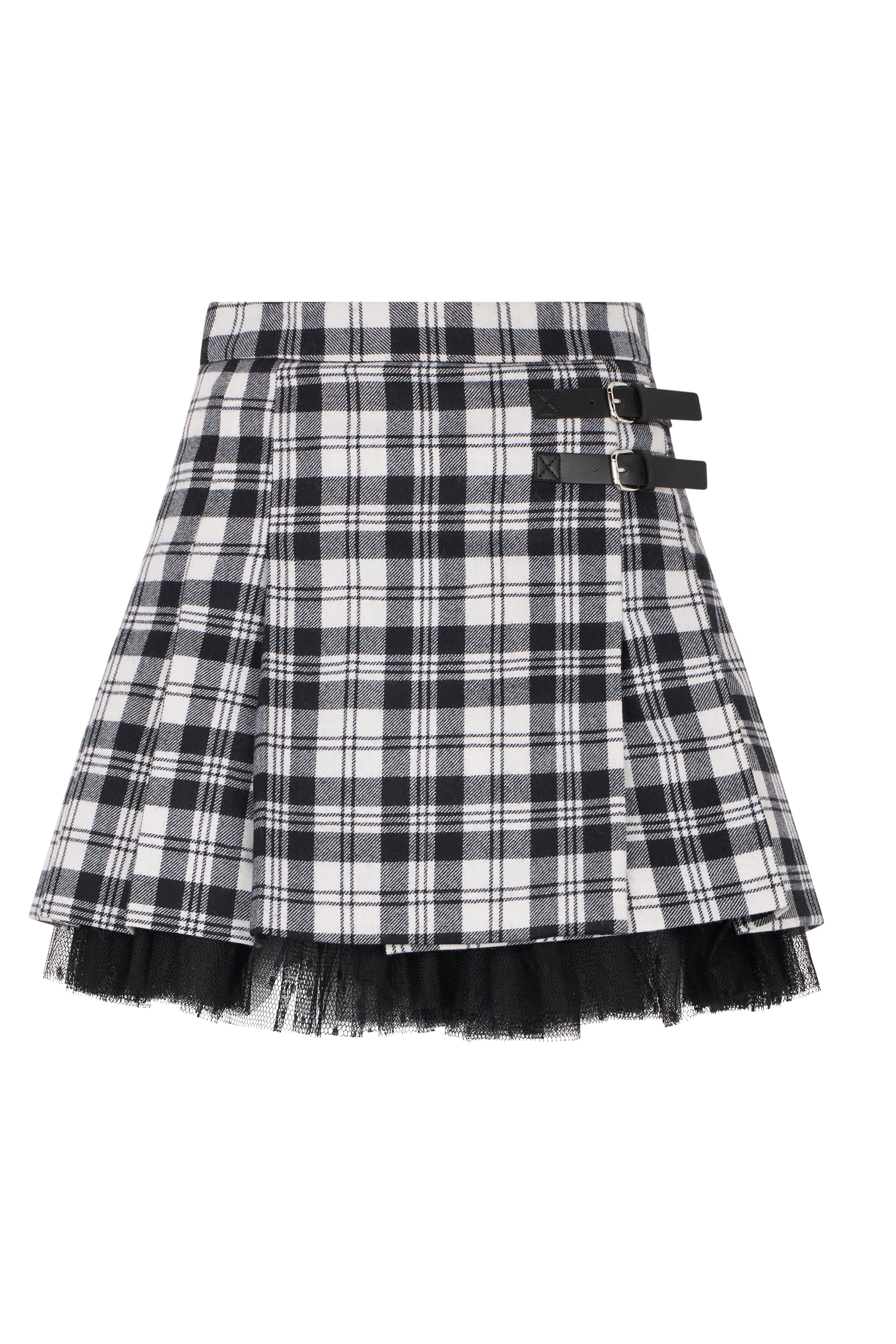 Wool mini skirt