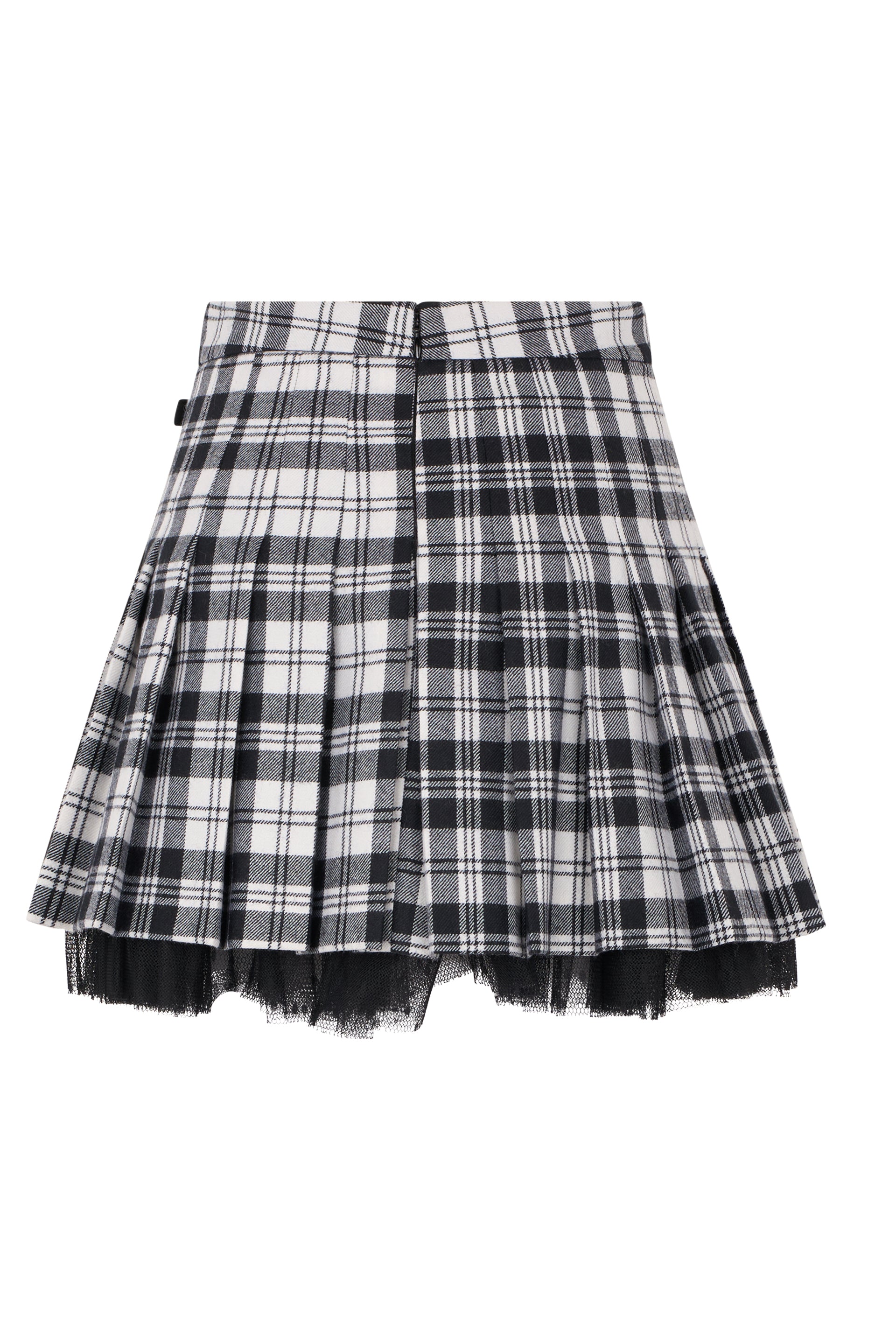 Wool mini skirt
