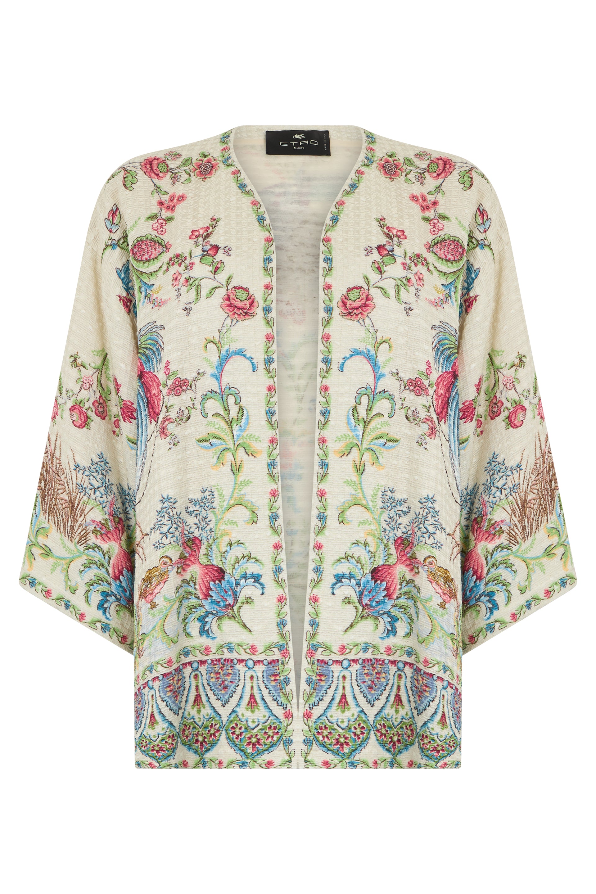 Light jacket with floral pattern