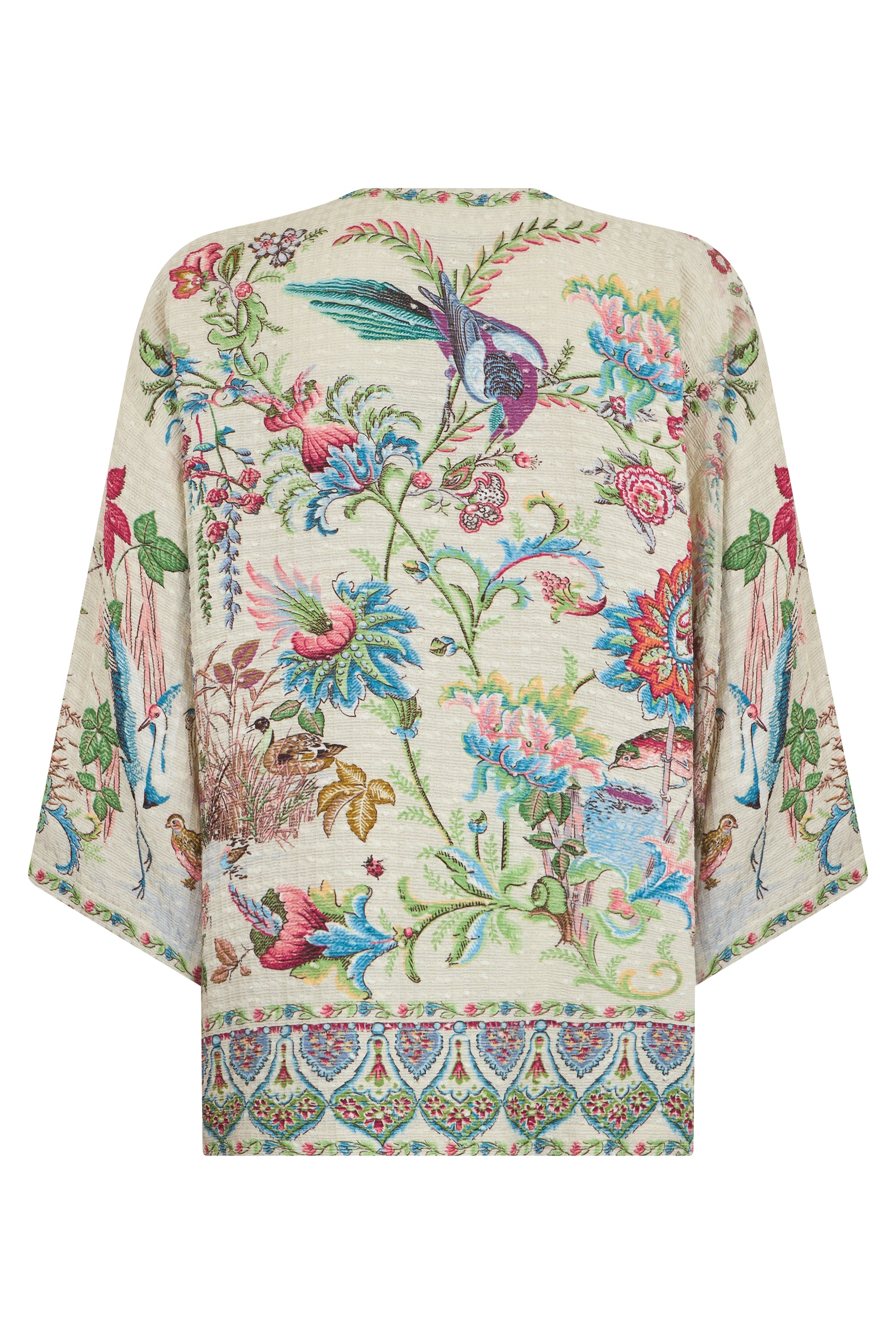 Light jacket with floral pattern