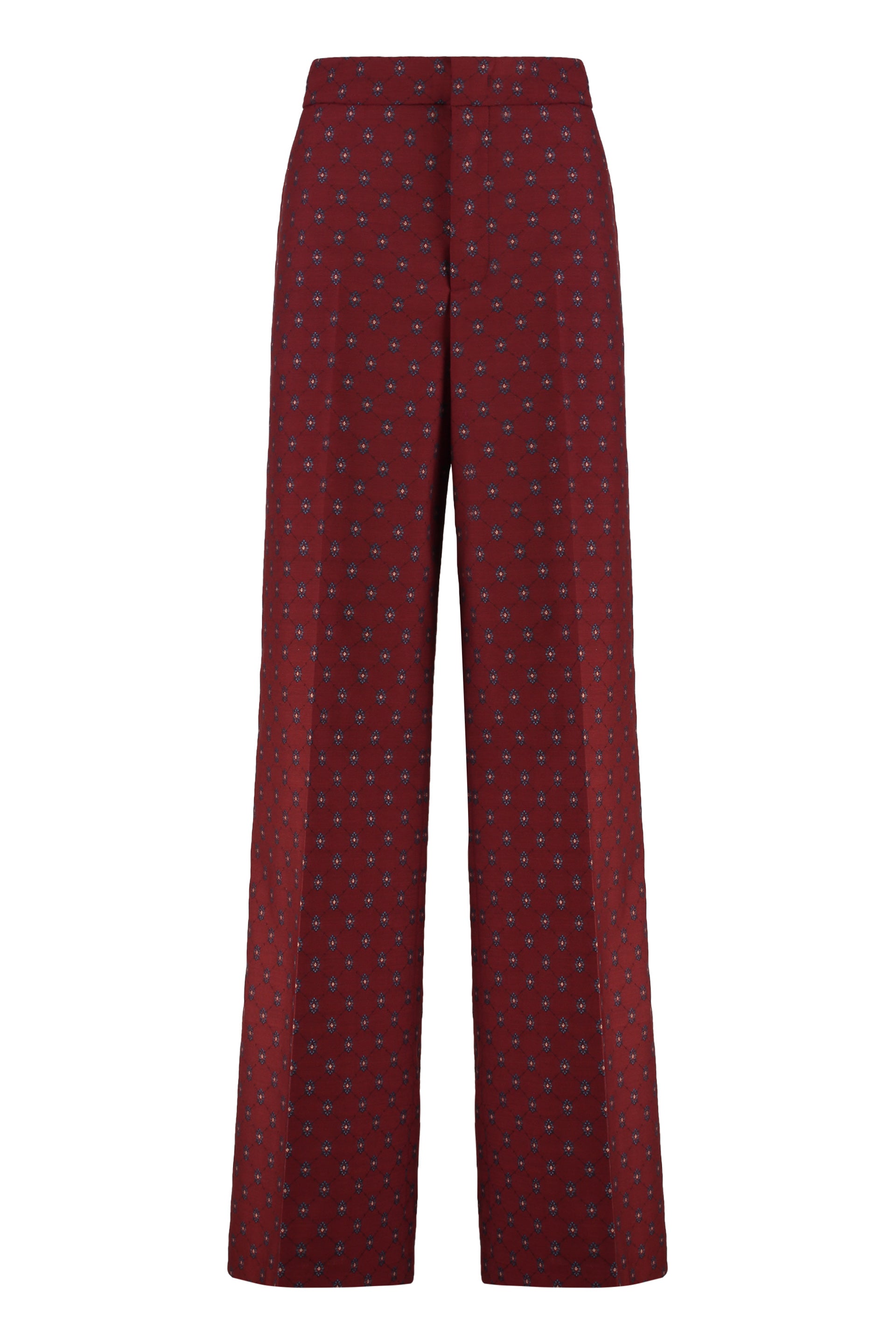 Wool blend trousers