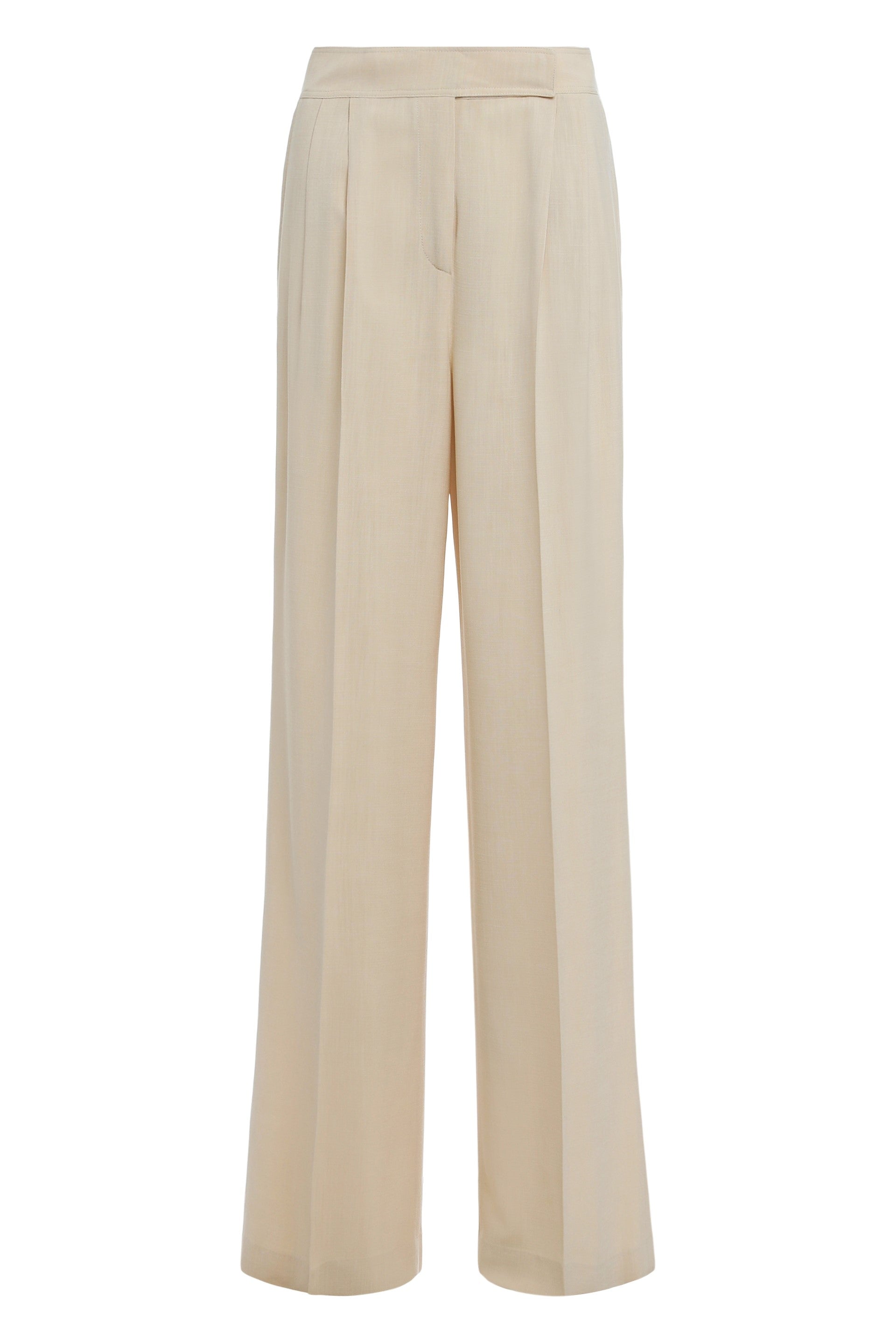 Wide-leg high-waisted pants