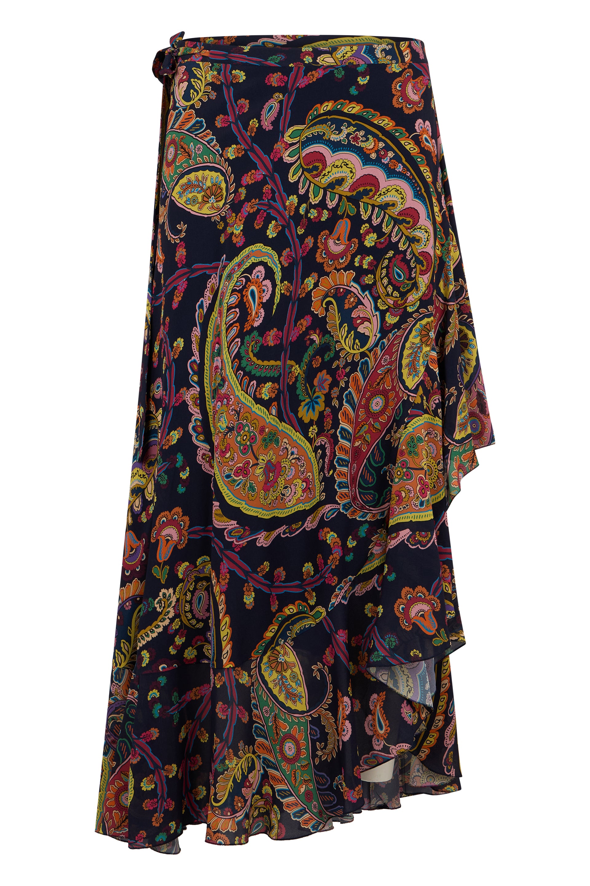Long printed skirt