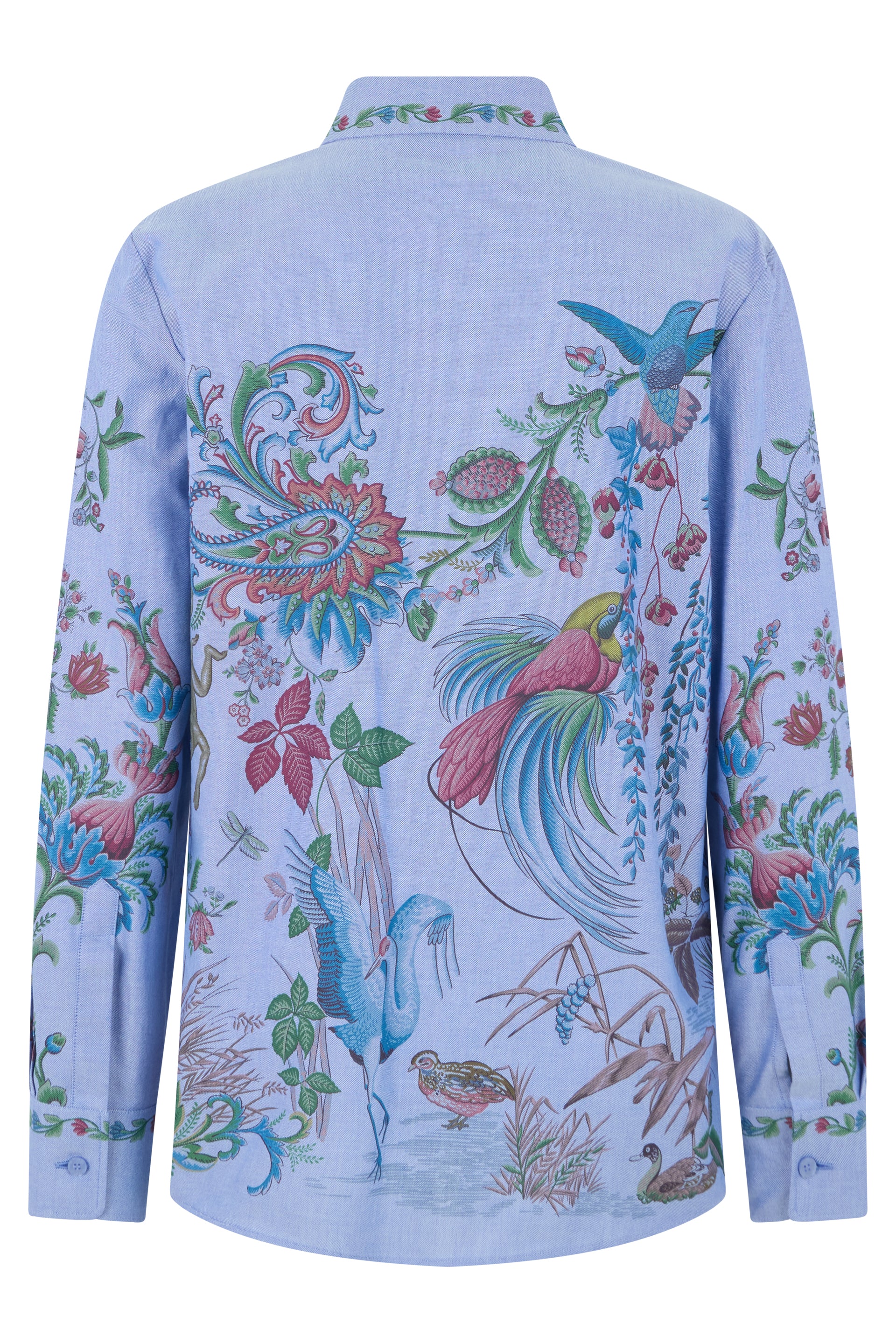 Printed cotton Oxford shirt