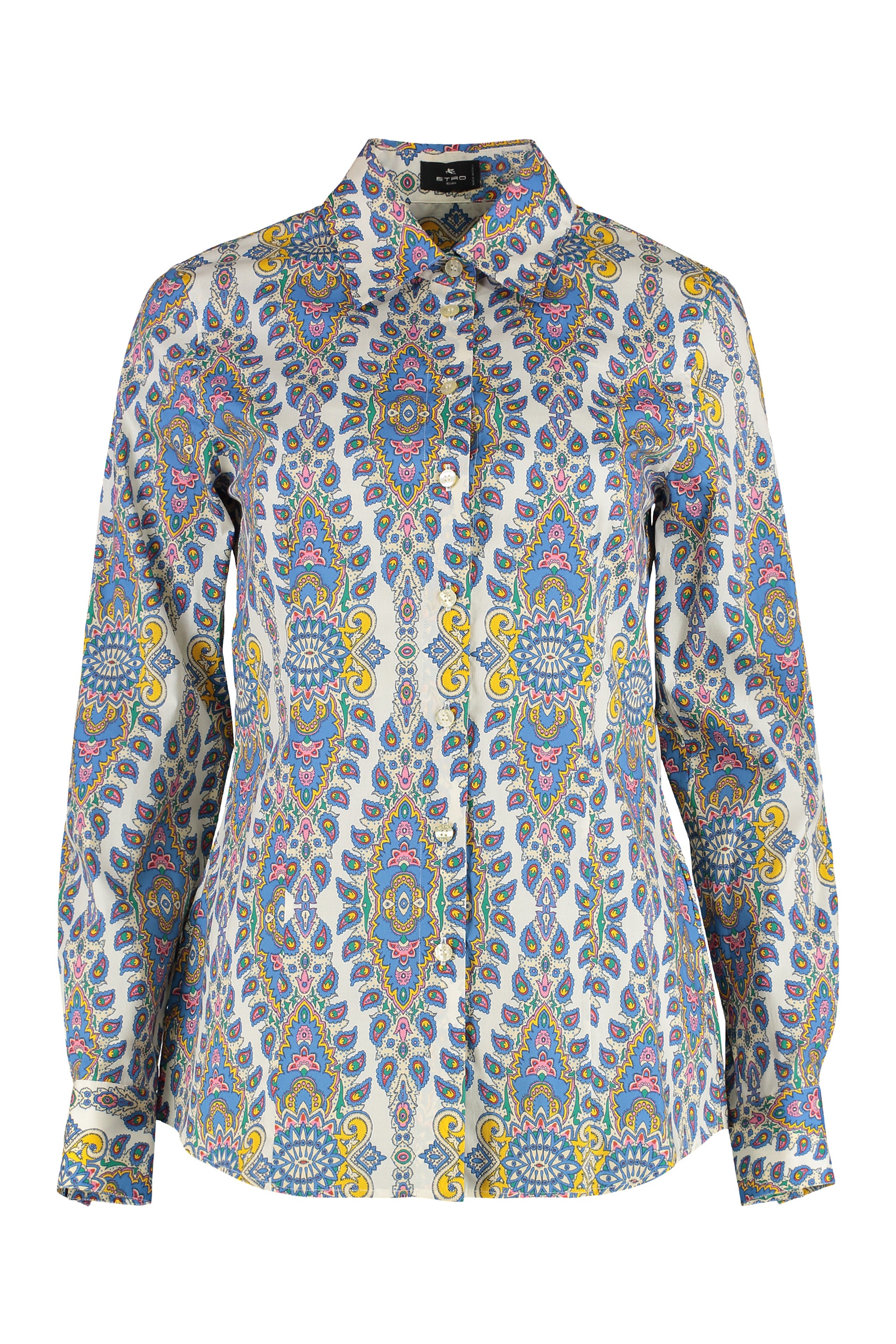 Printed cotton poplin shirt