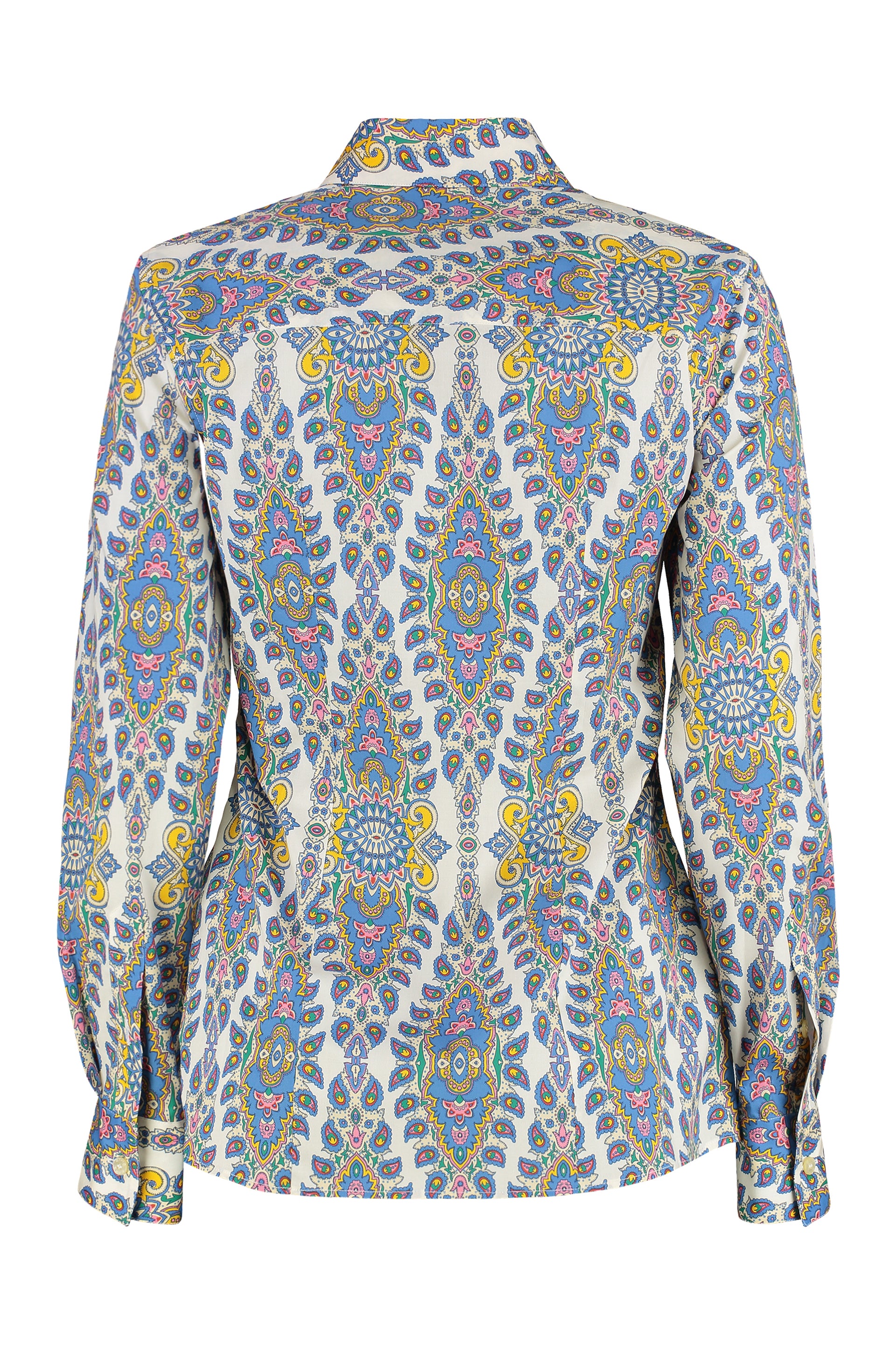 Printed cotton poplin shirt