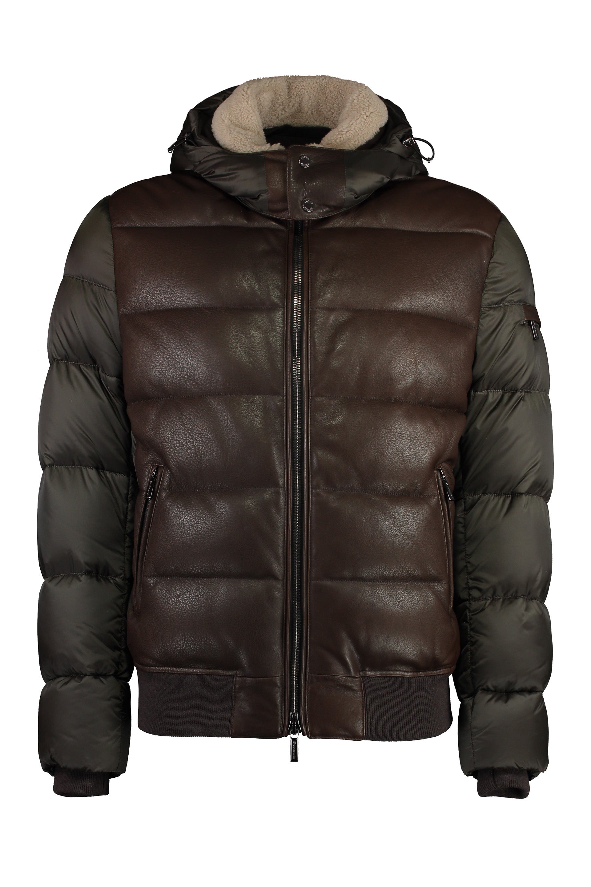 Wright hooded down jacket